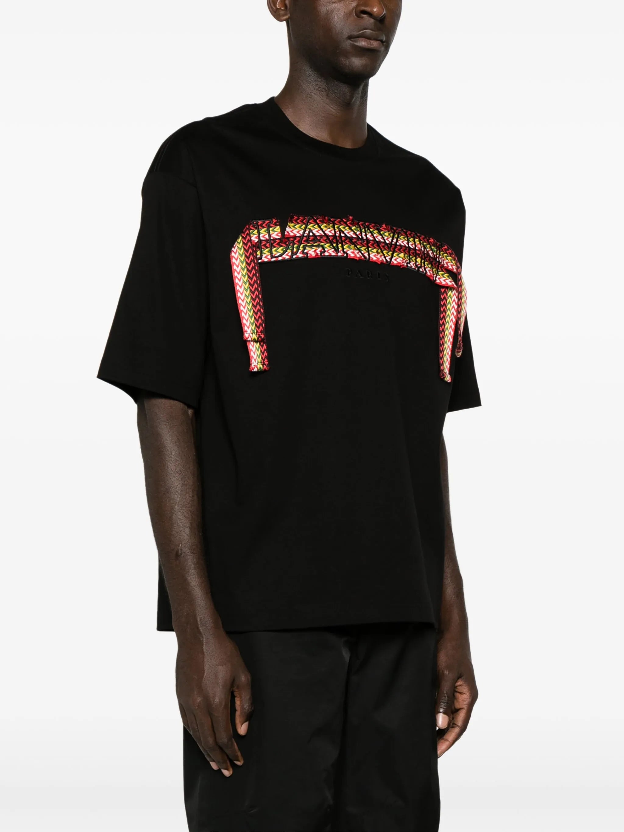 curb lace-detailed cotton T-shirt