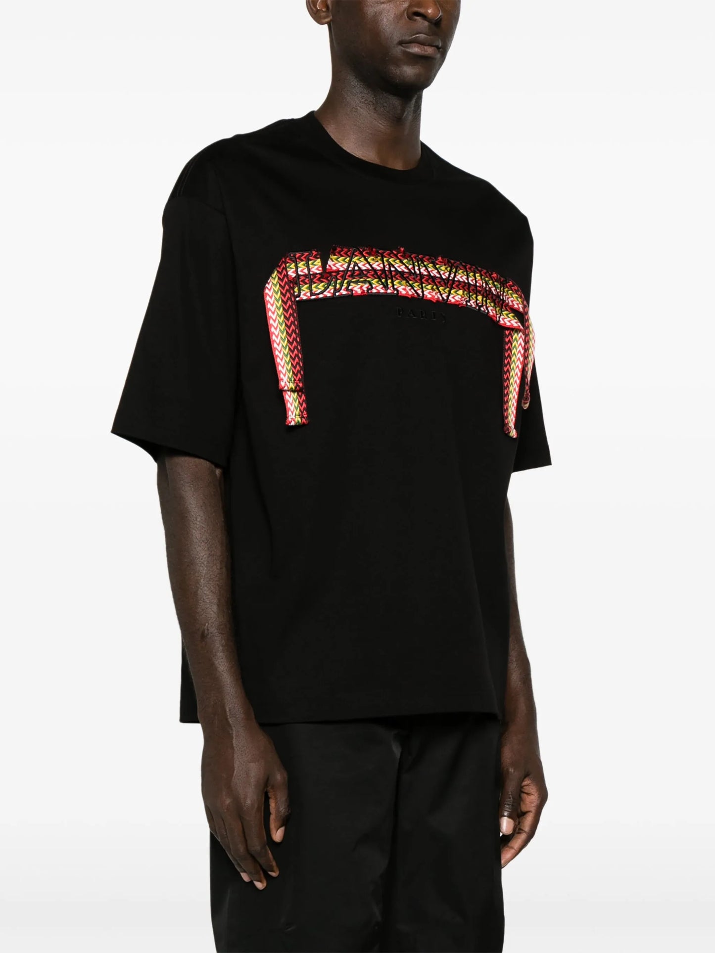 curb lace-detailed cotton T-shirt