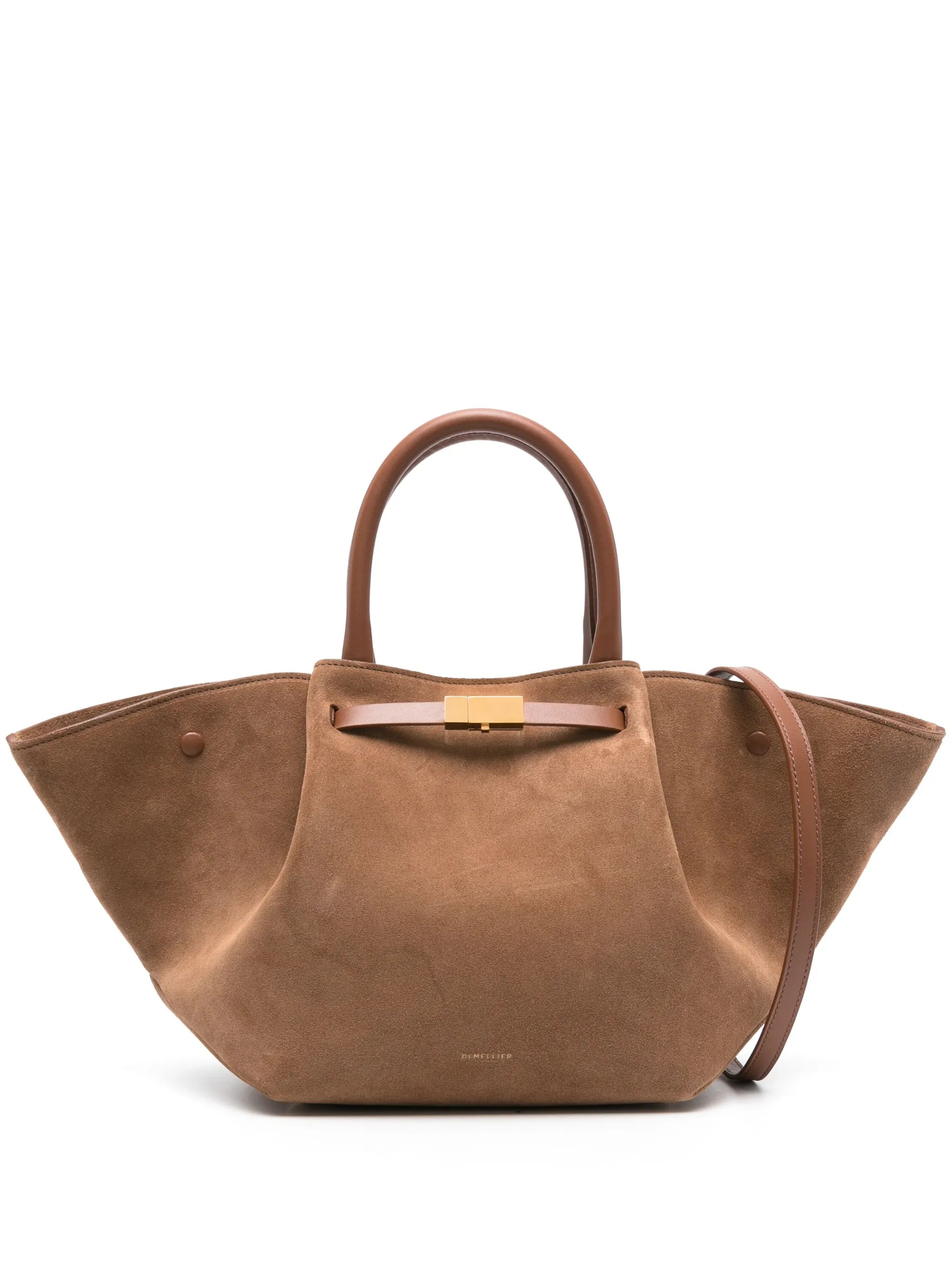 Midi New York suede tote bag