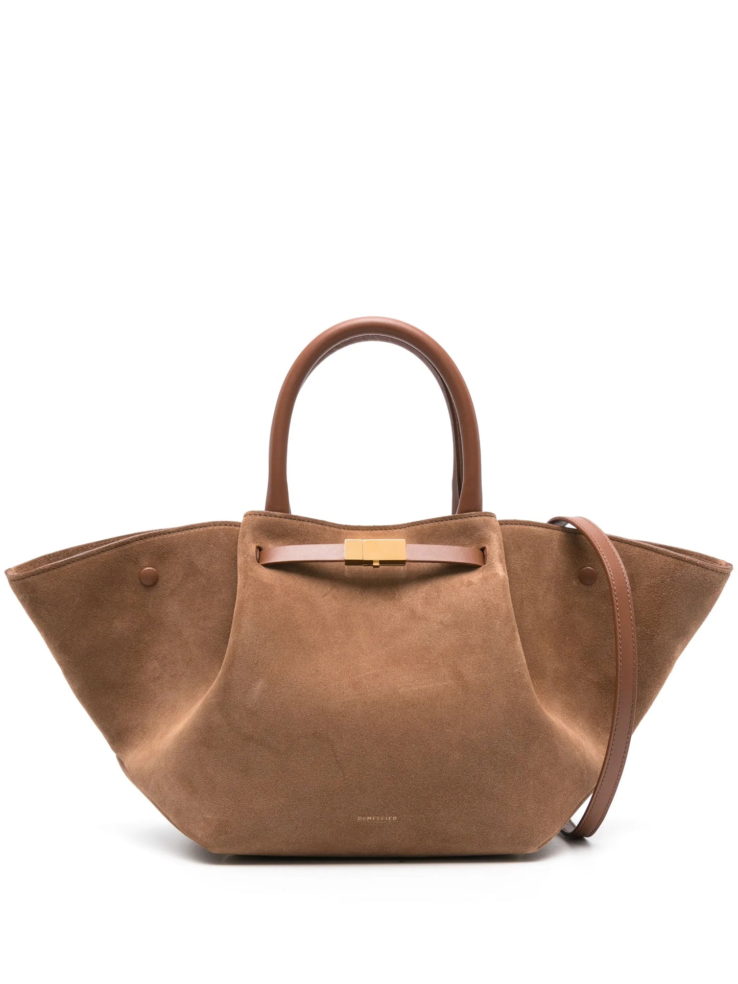 Midi New York suede tote bag