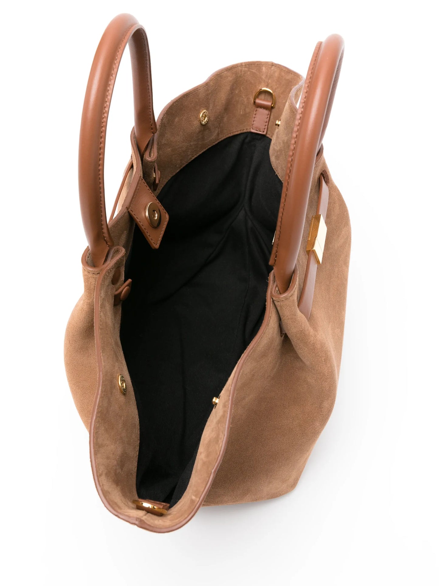 Midi New York suede tote bag