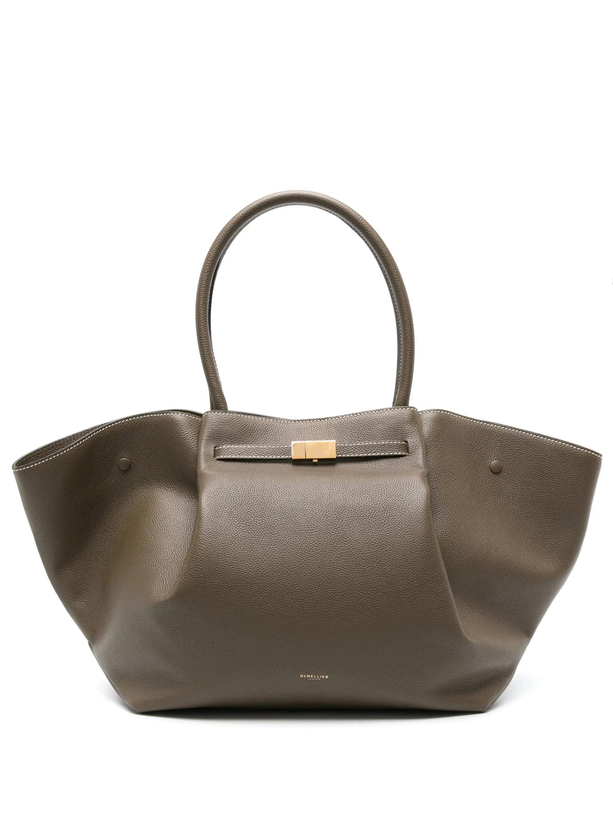small New York leather tote bag