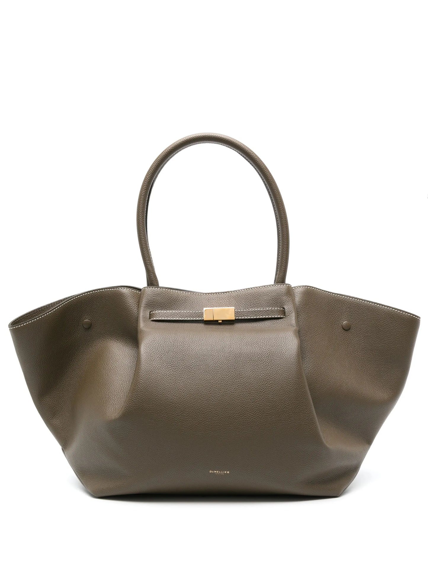 small New York leather tote bag