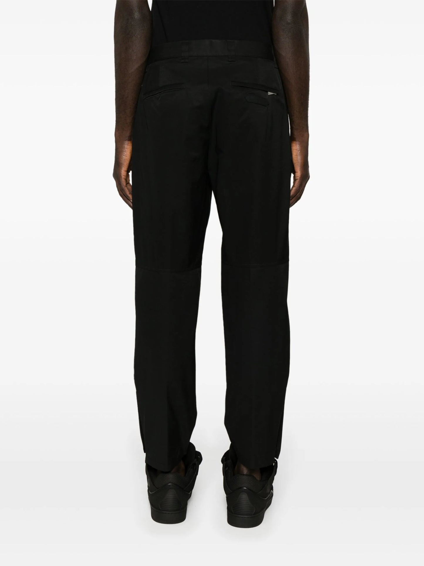 tapered-cut biker trousers