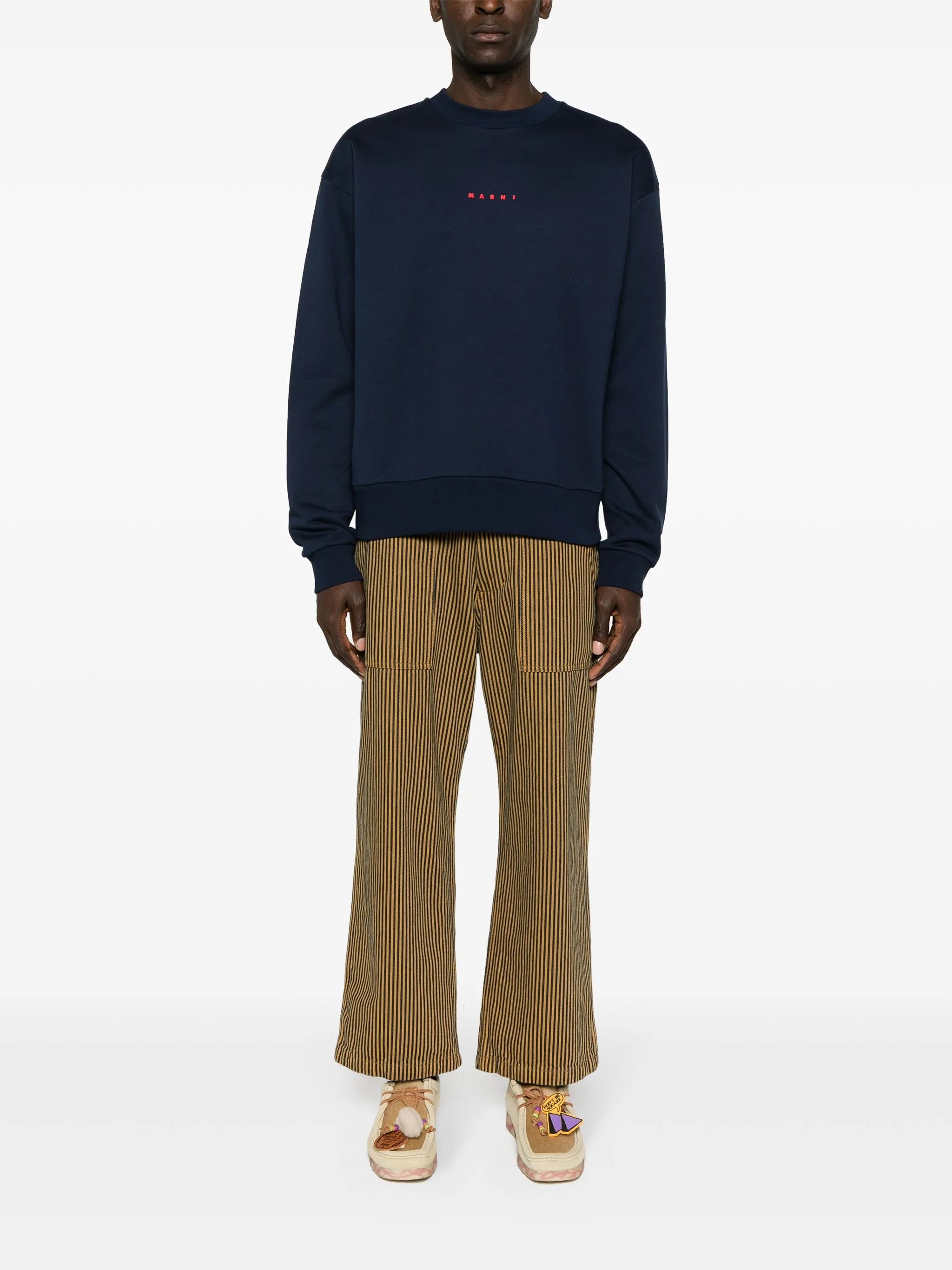 logo-print cotton sweatshirt