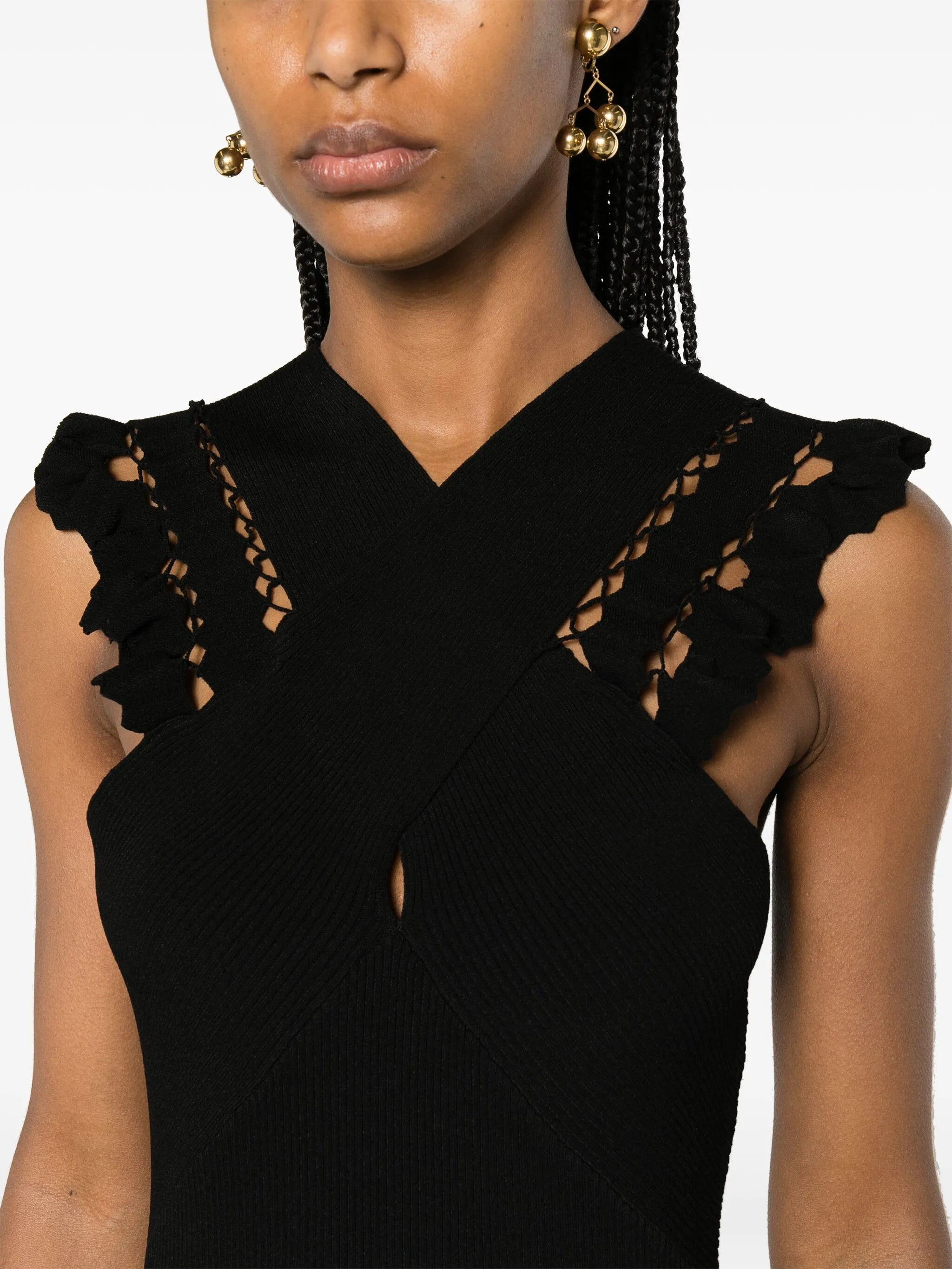 Fiora ribbed maxi dress