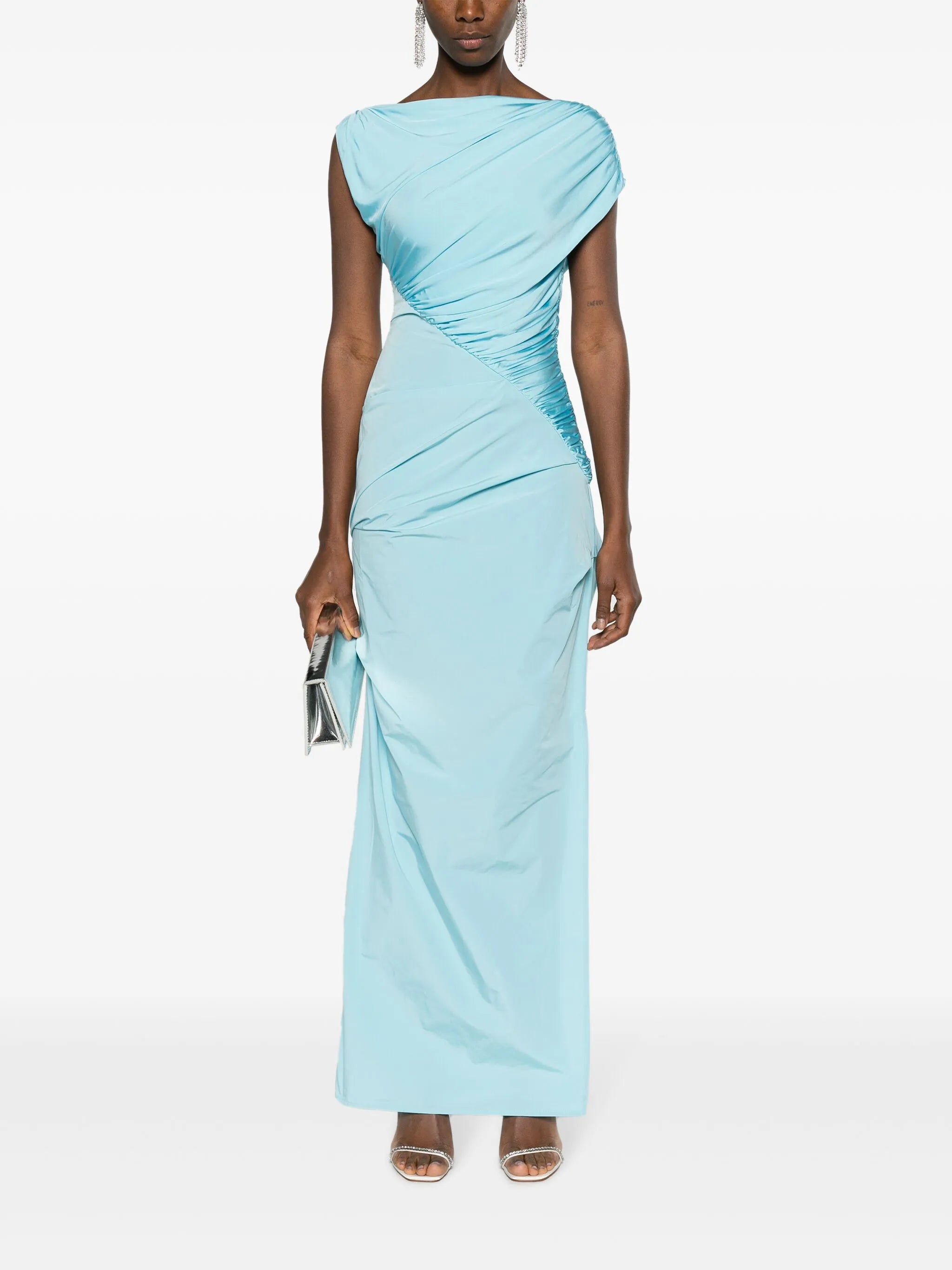 Kaya ruched maxi dress