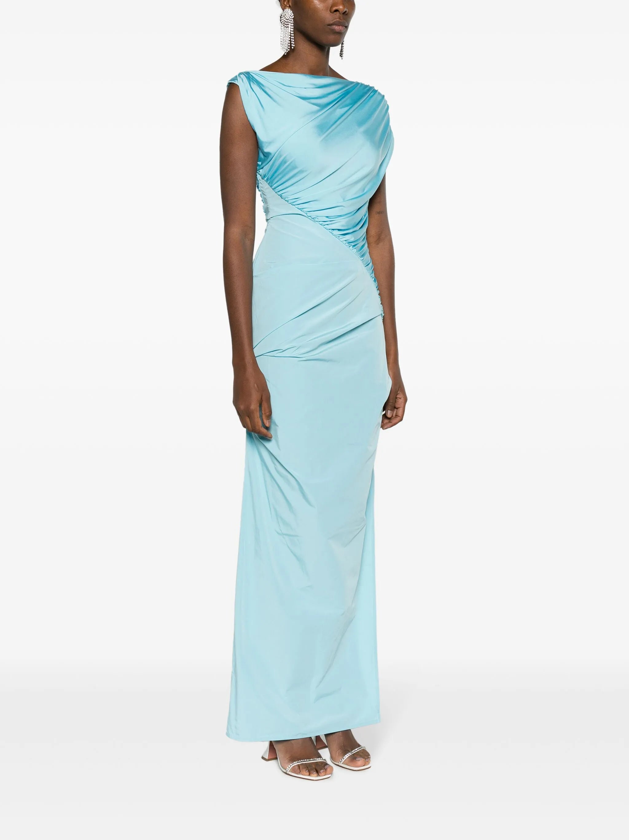 Kaya ruched maxi dress