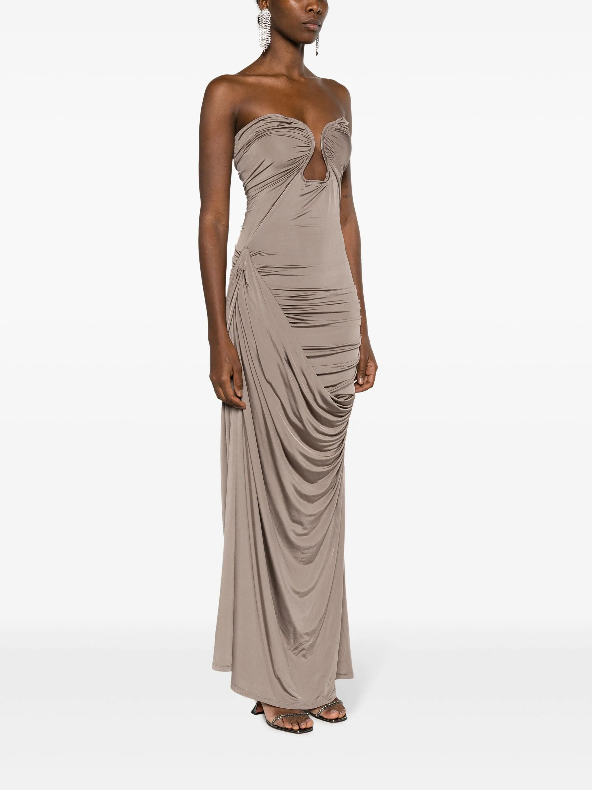 Val ruched maxi dress