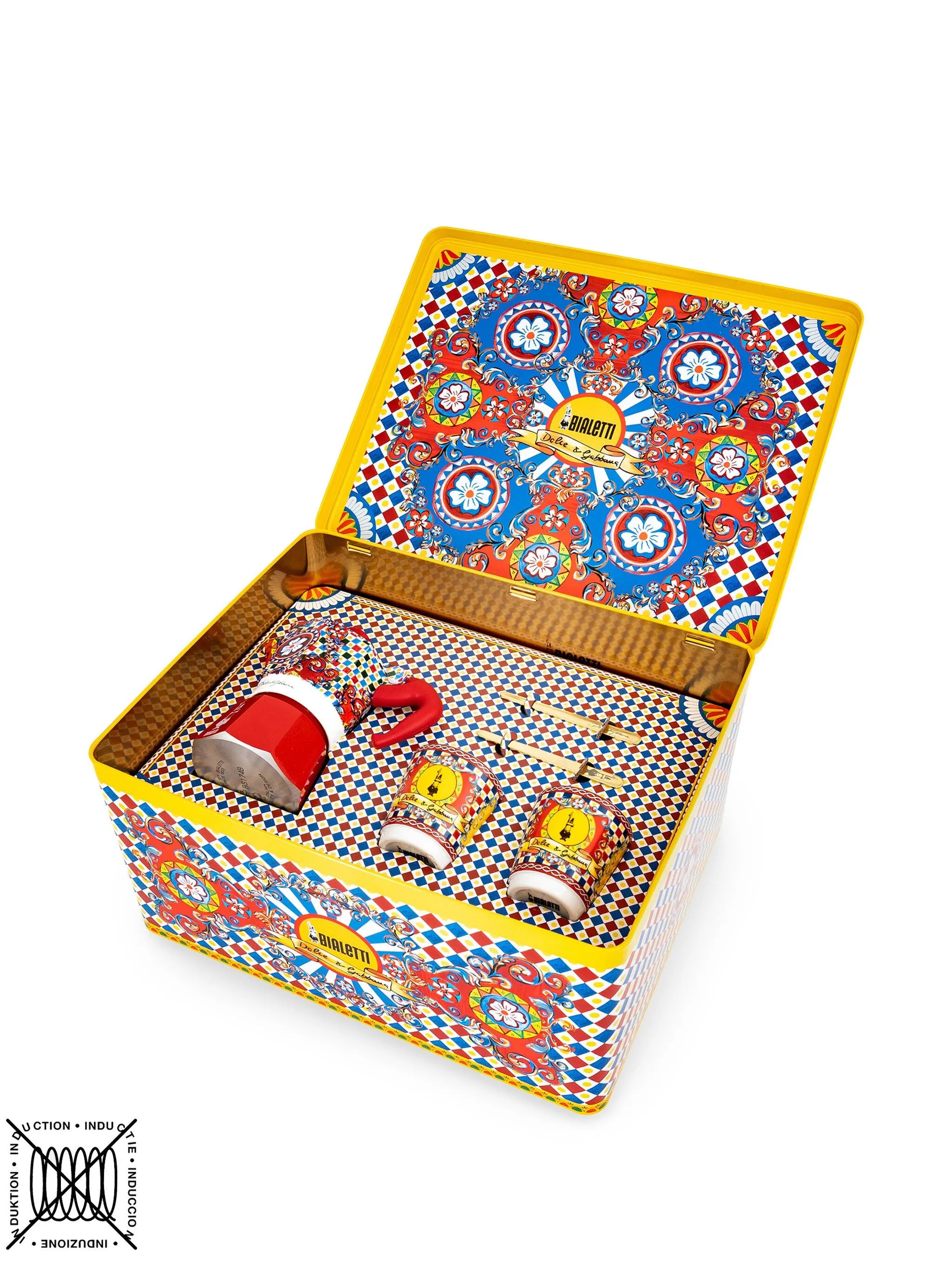 x Bialetti Carretto-print Moka Express set