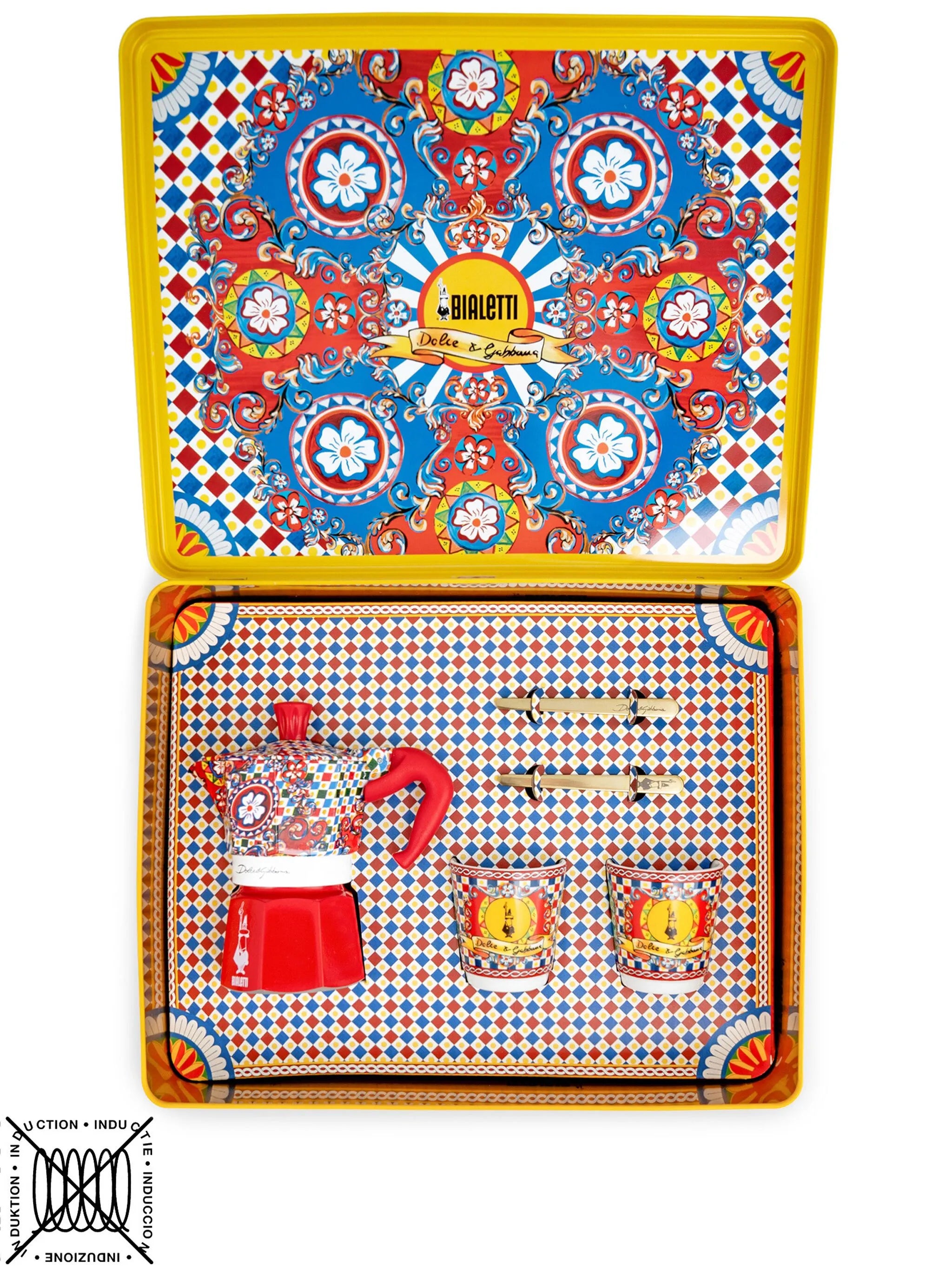 x Bialetti Carretto-print Moka Express set