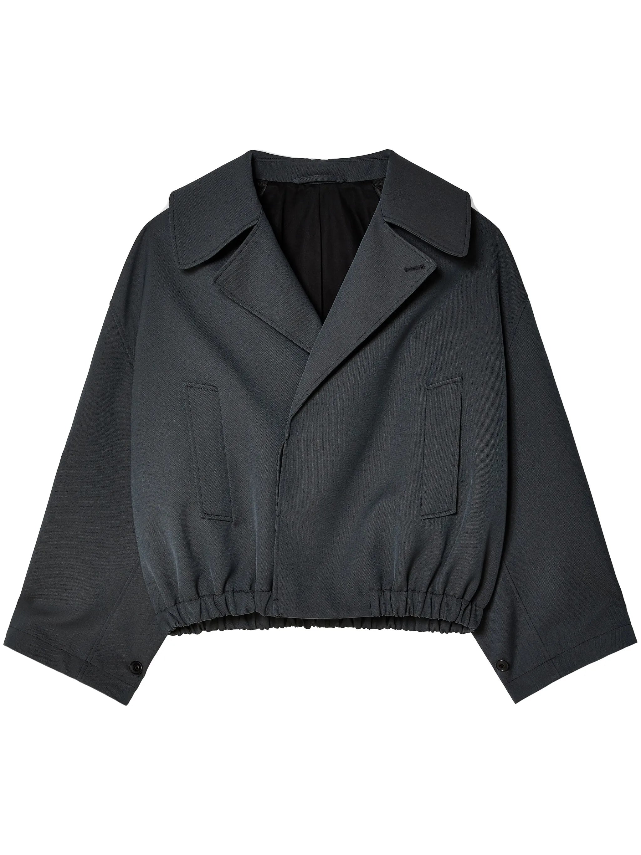 notched-lapels cotton jacket