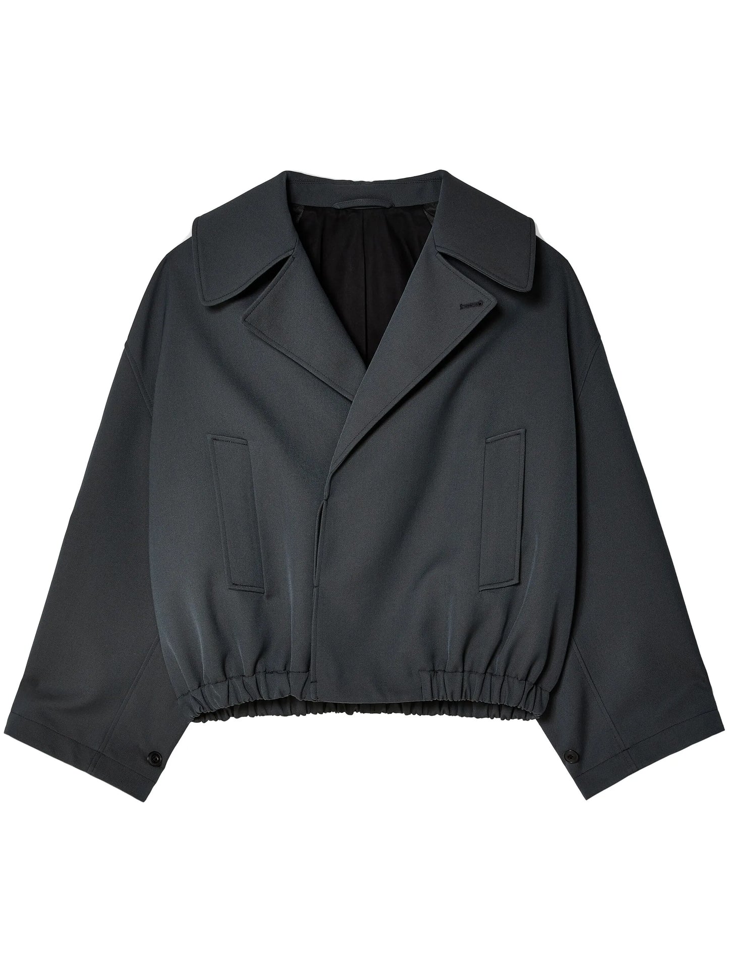 notched-lapels cotton jacket