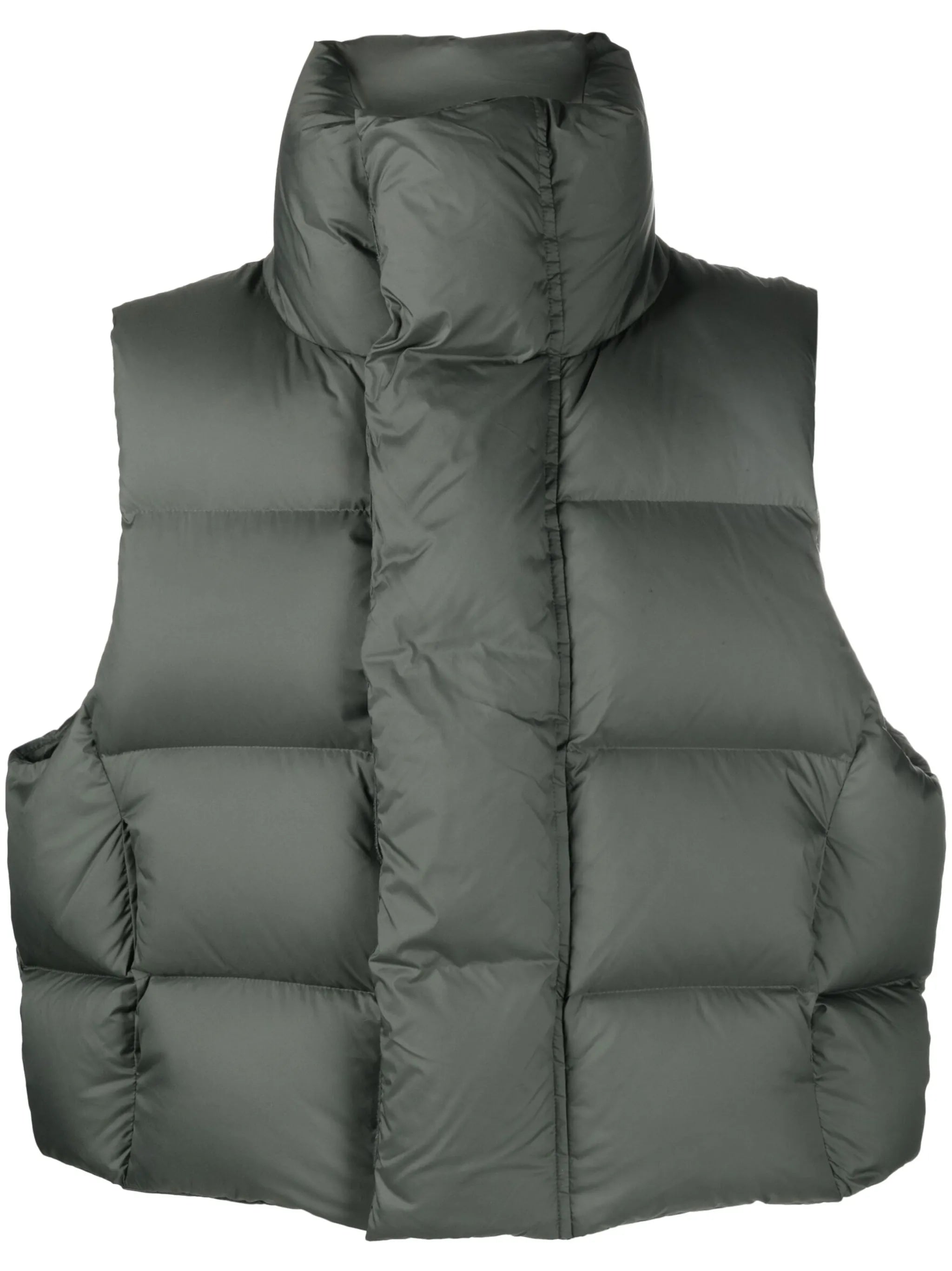 padded quilted down gilet