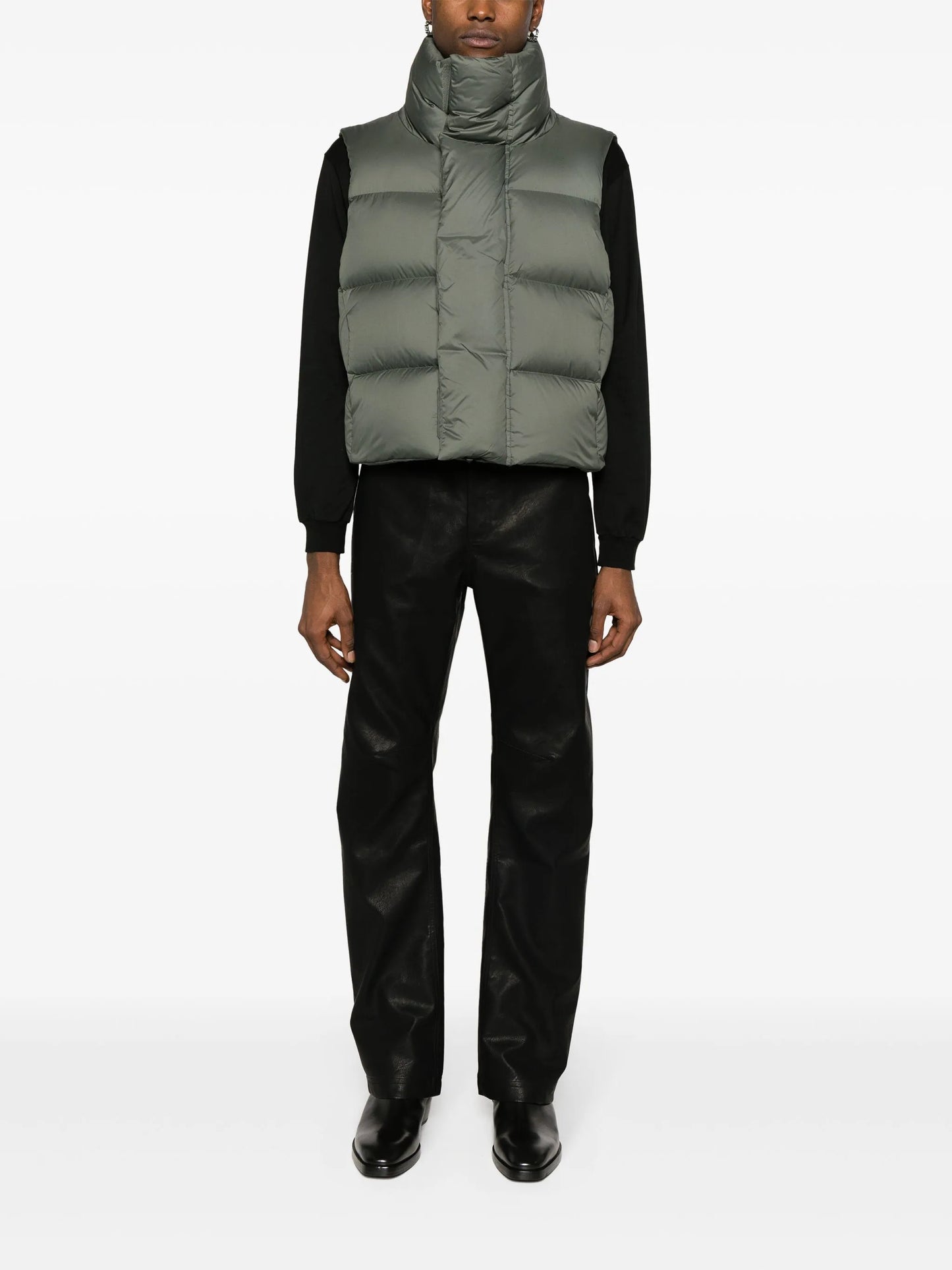 padded quilted down gilet