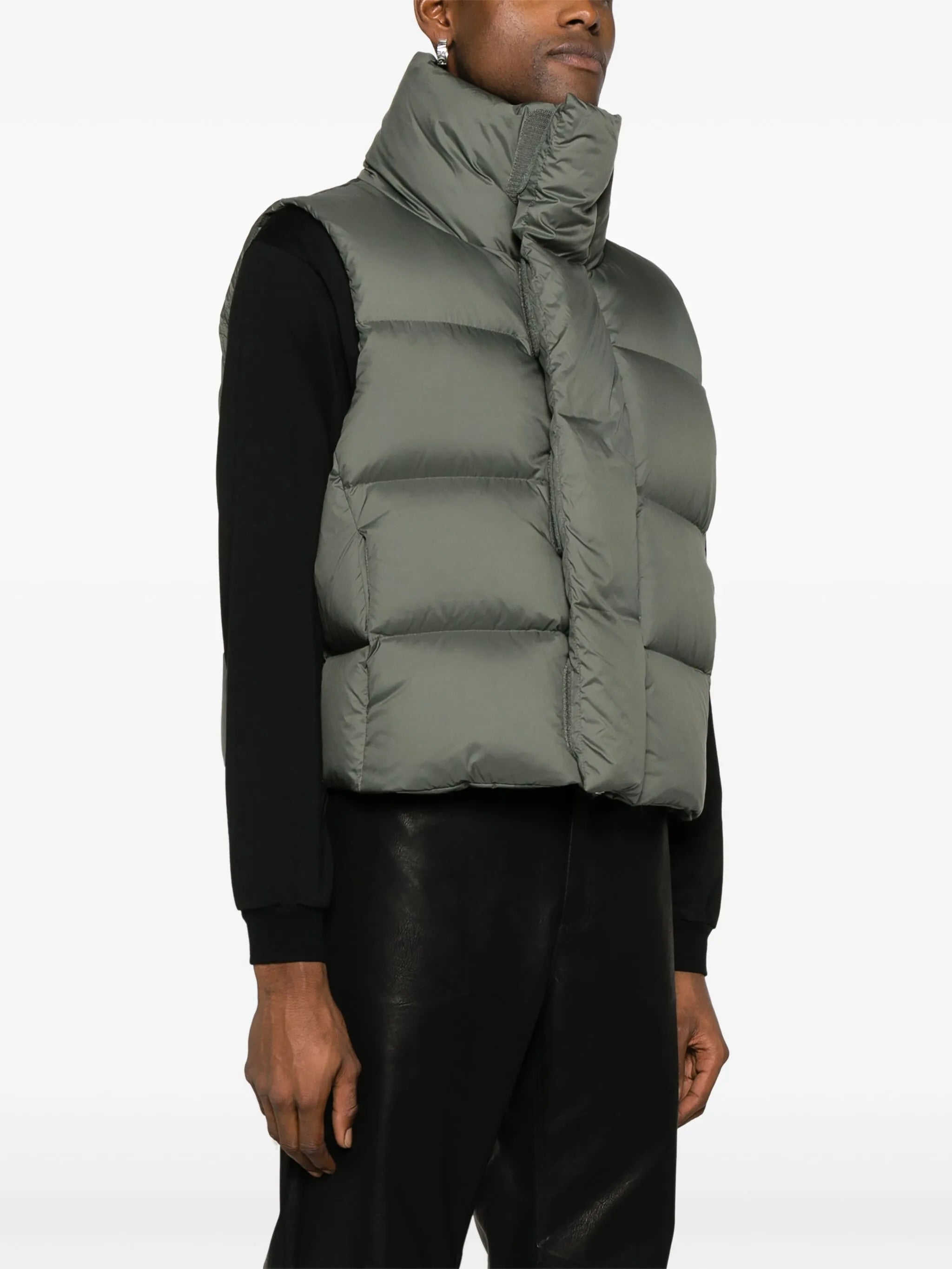padded quilted down gilet