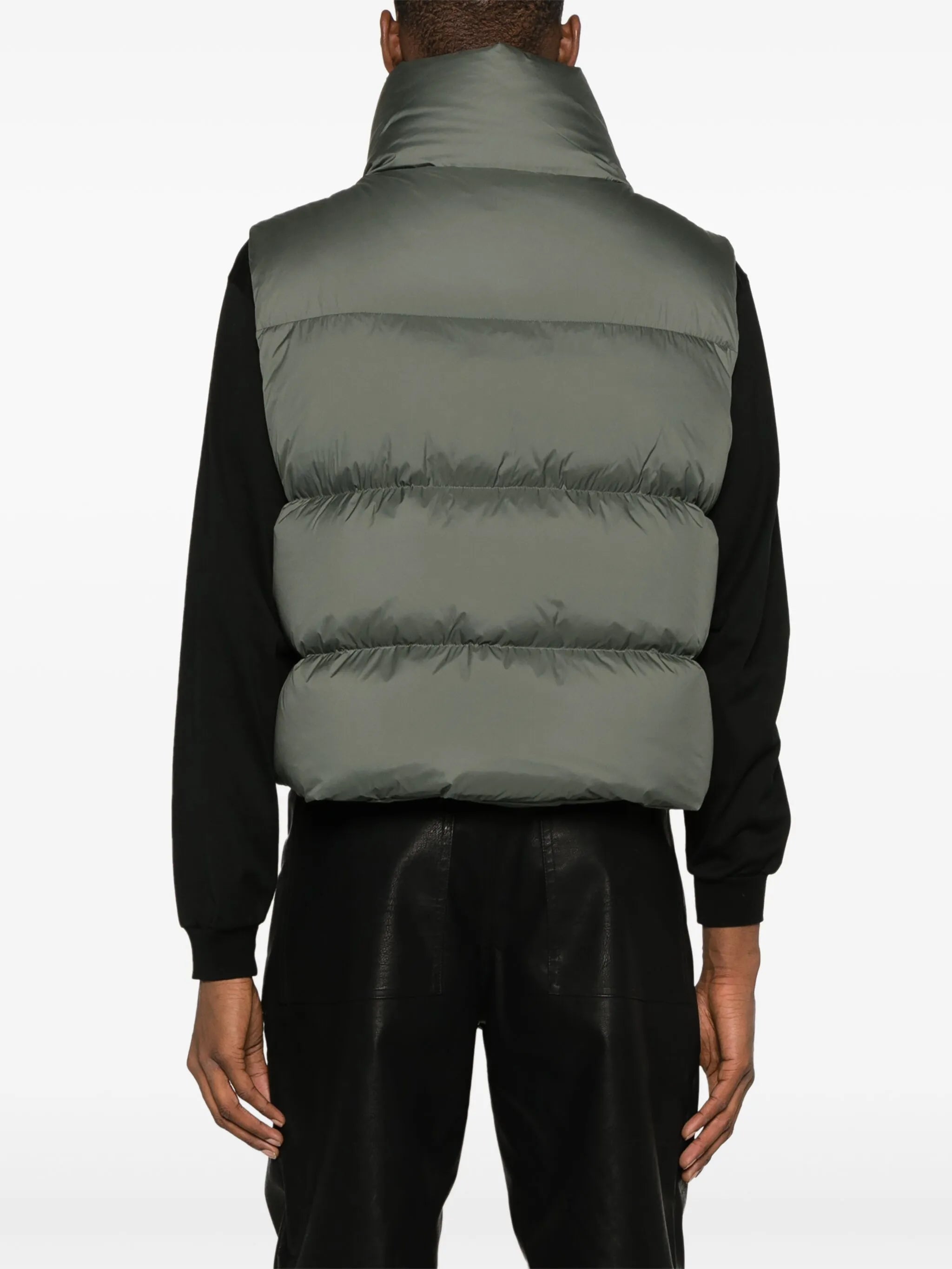 padded quilted down gilet