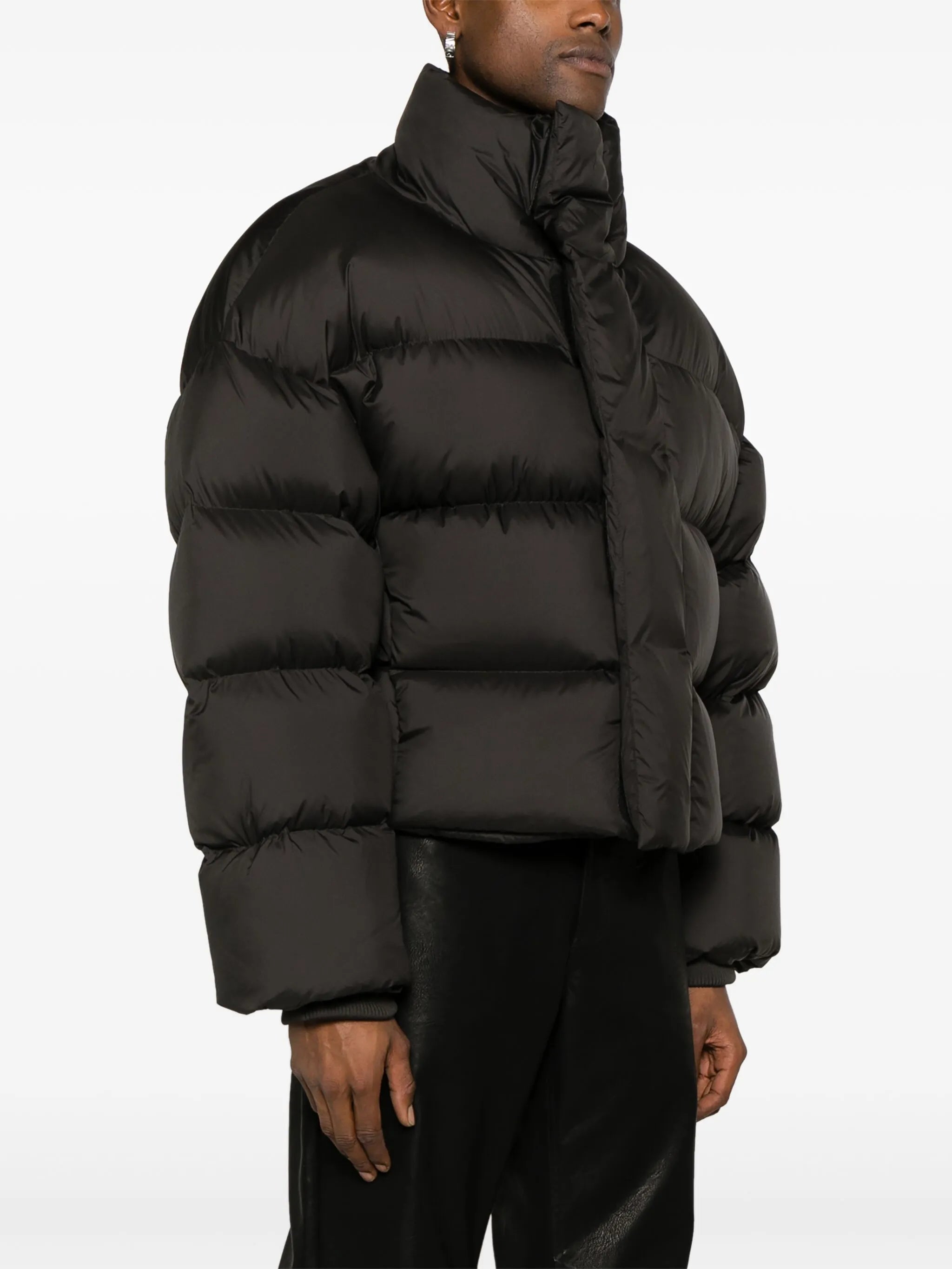 oversized quilted down coat