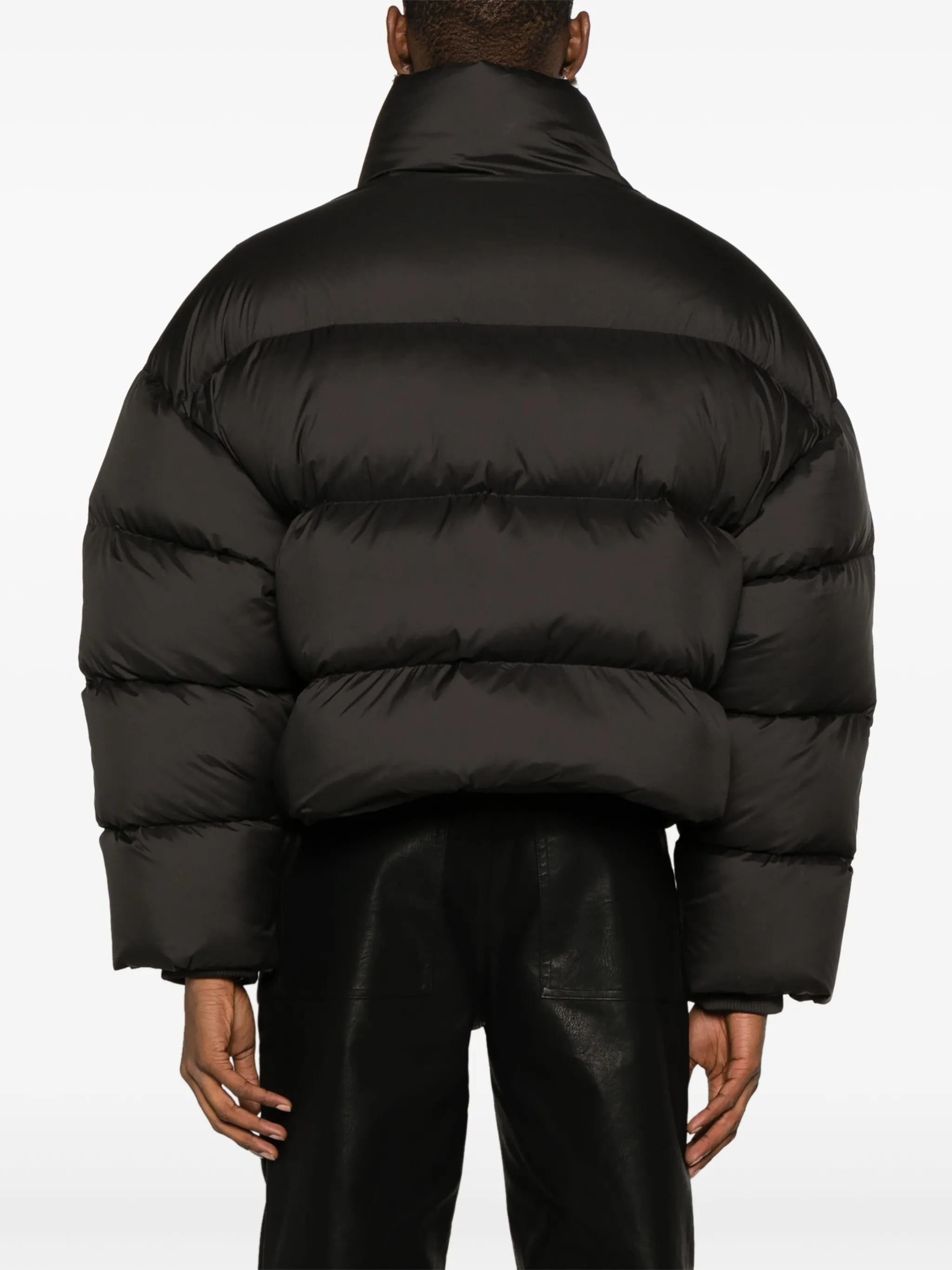 oversized quilted down coat