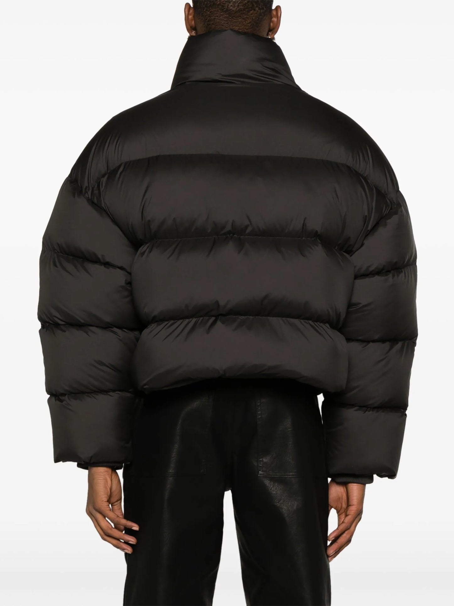 oversized quilted down coat