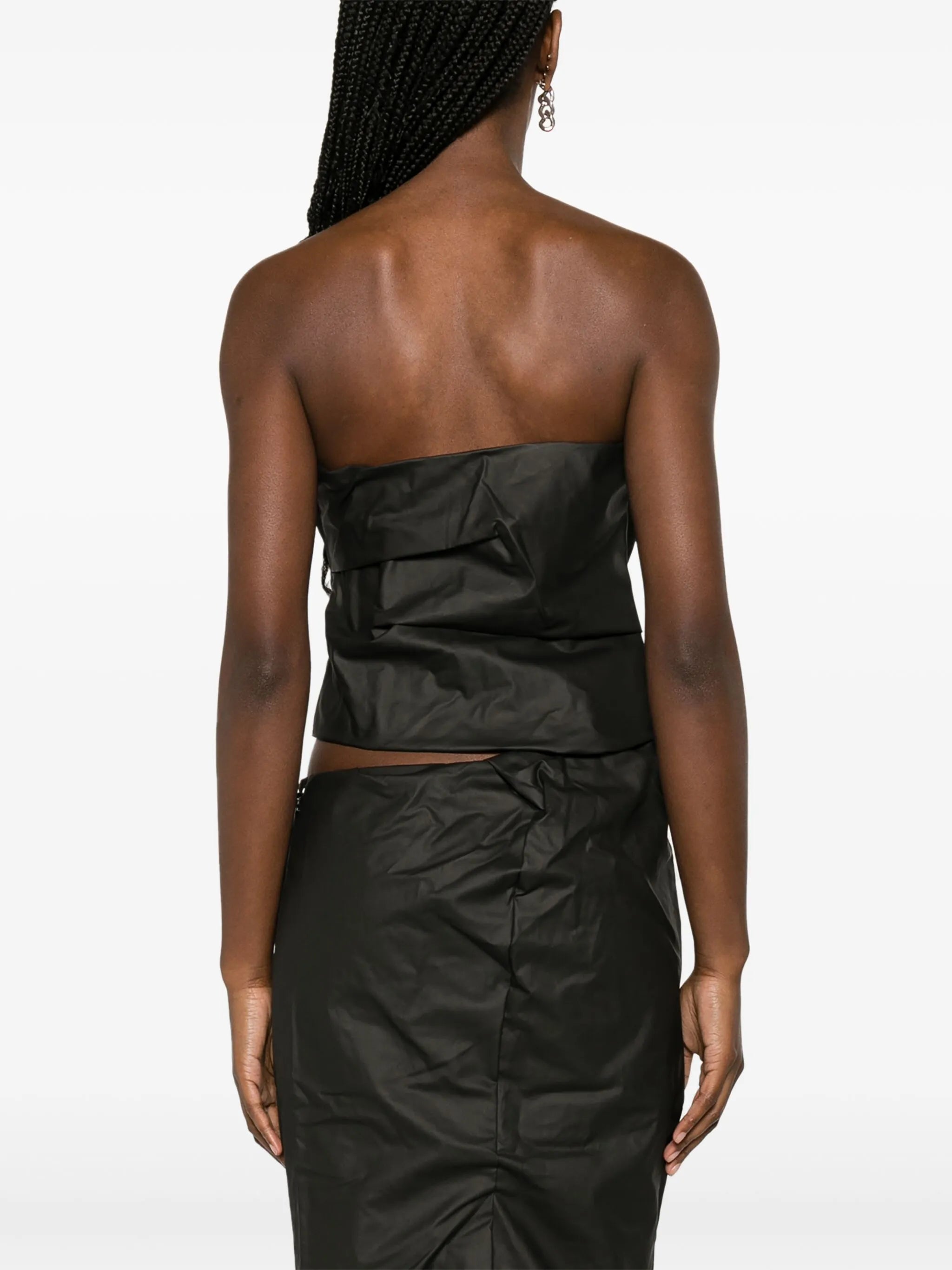 Crimped coated bodice