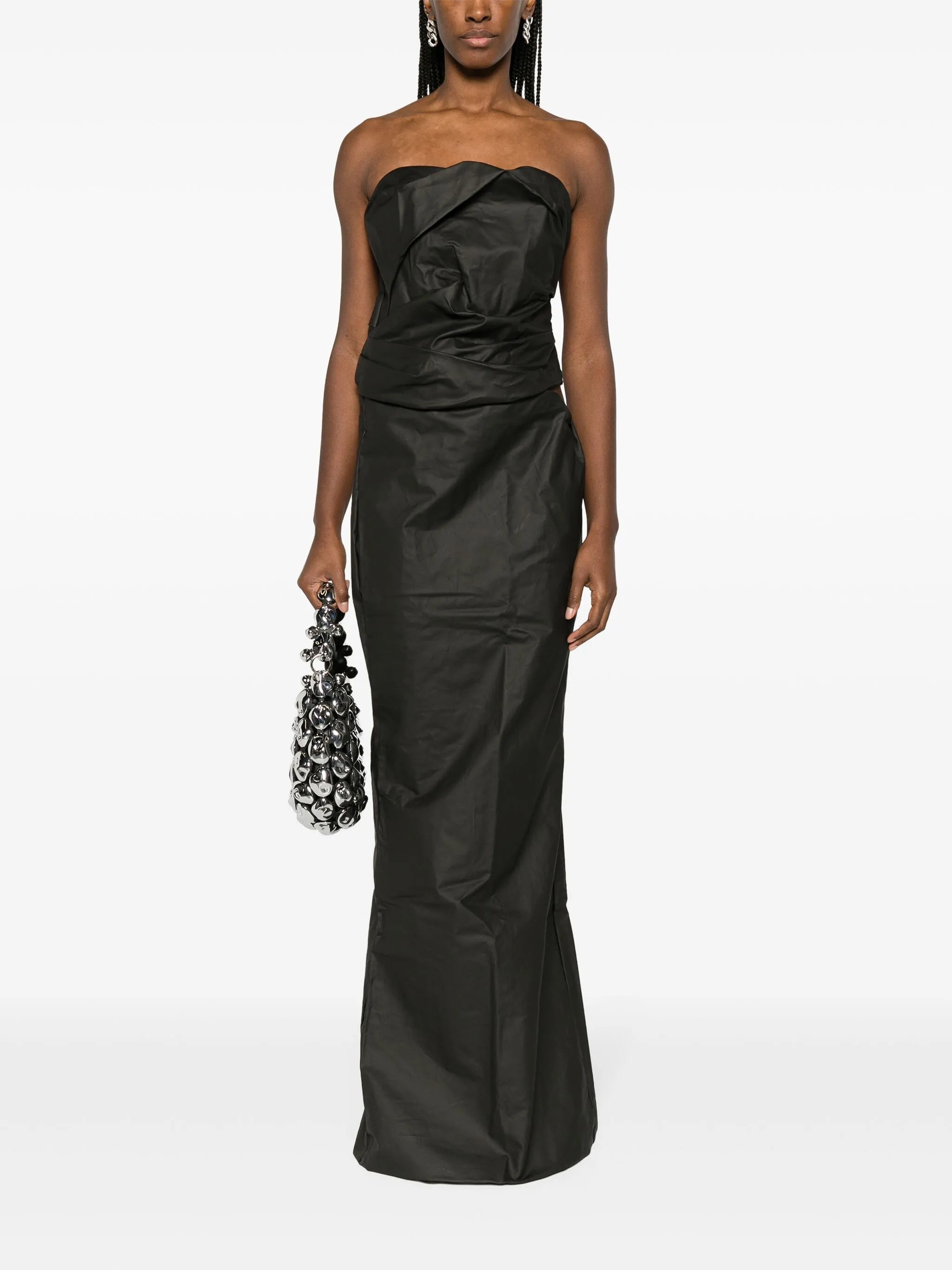 Kink coated maxi skirt