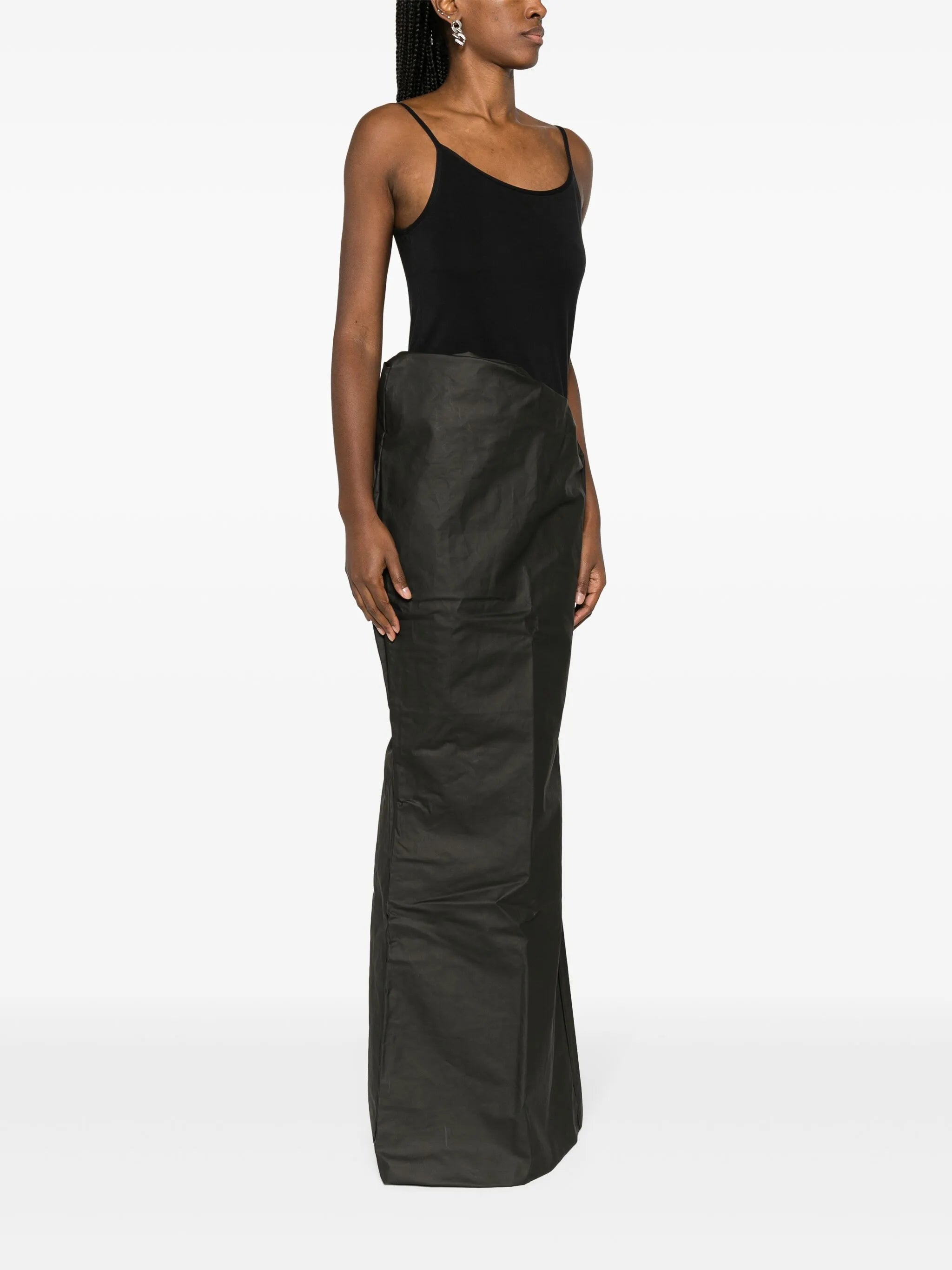 Kink coated maxi skirt