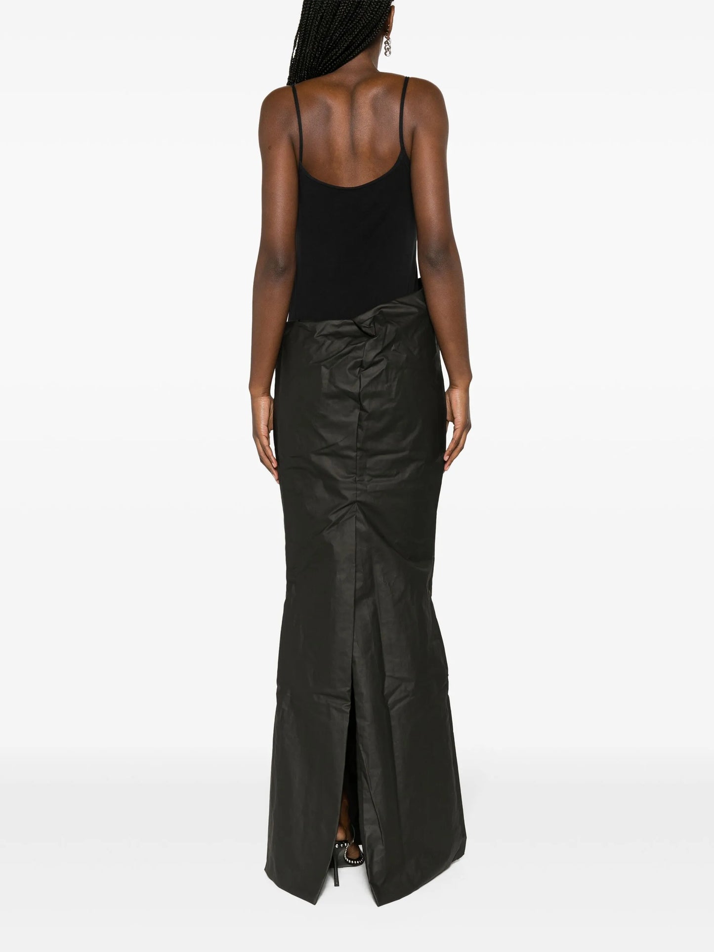 Kink coated maxi skirt