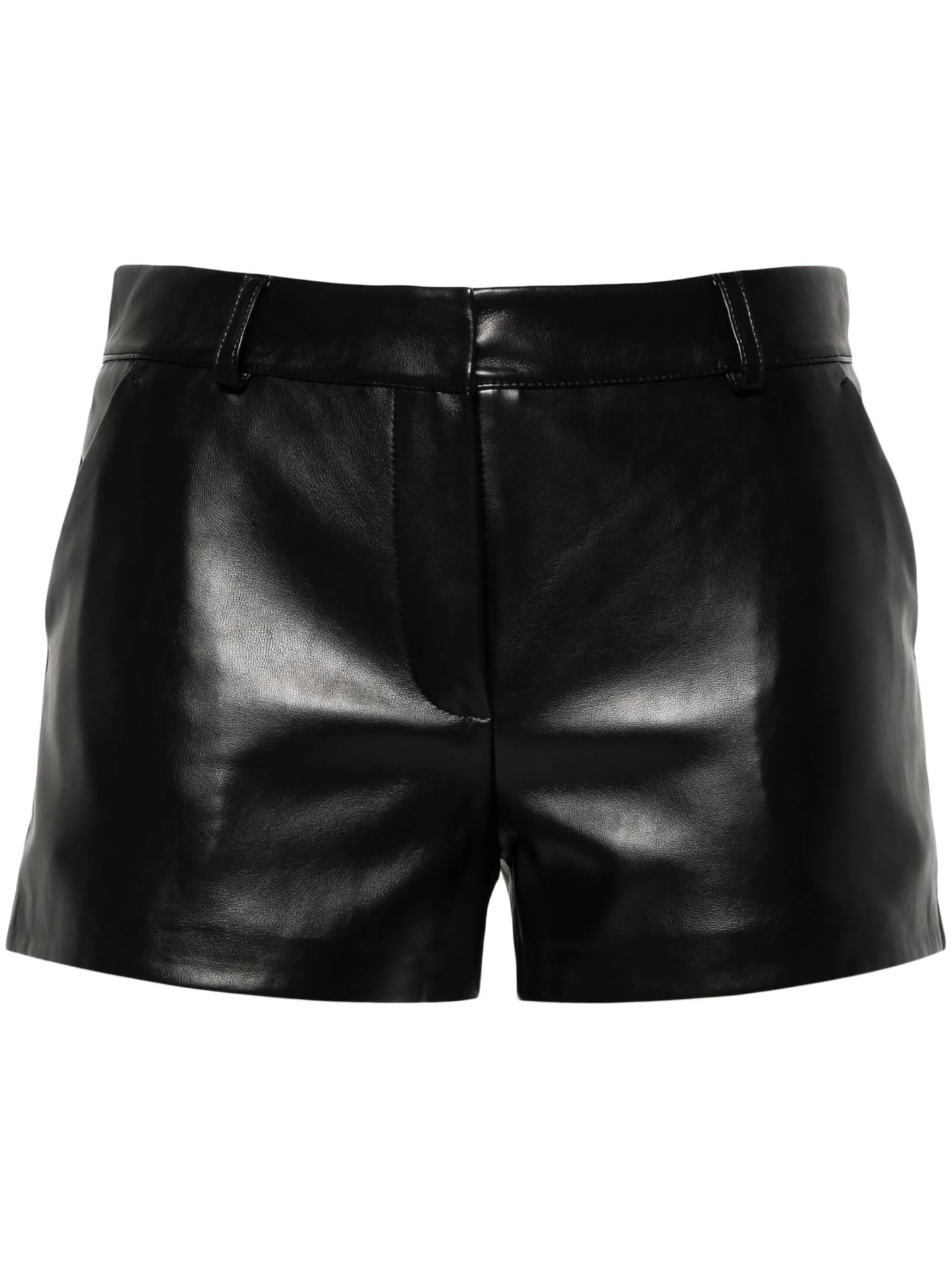 Kate faux-leather shorts