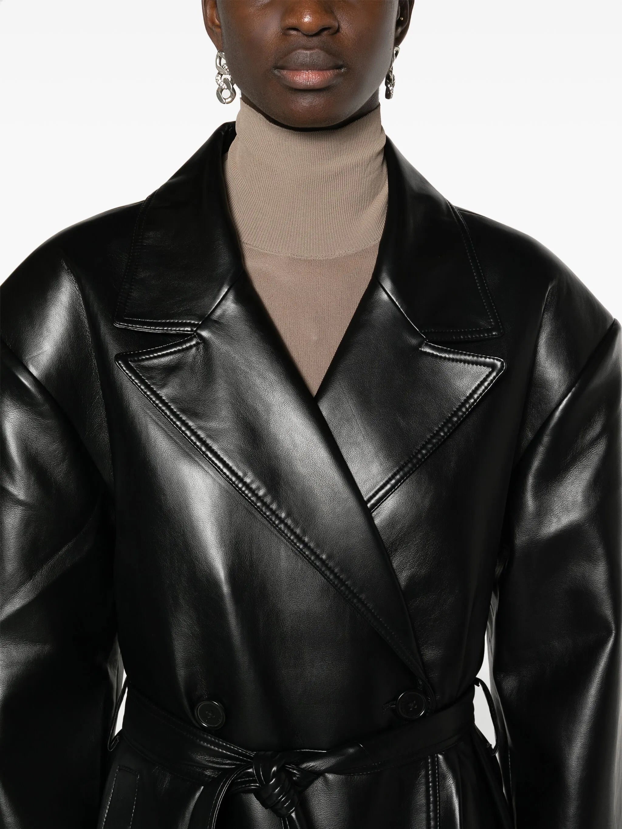 Tina double-breasted trench coat