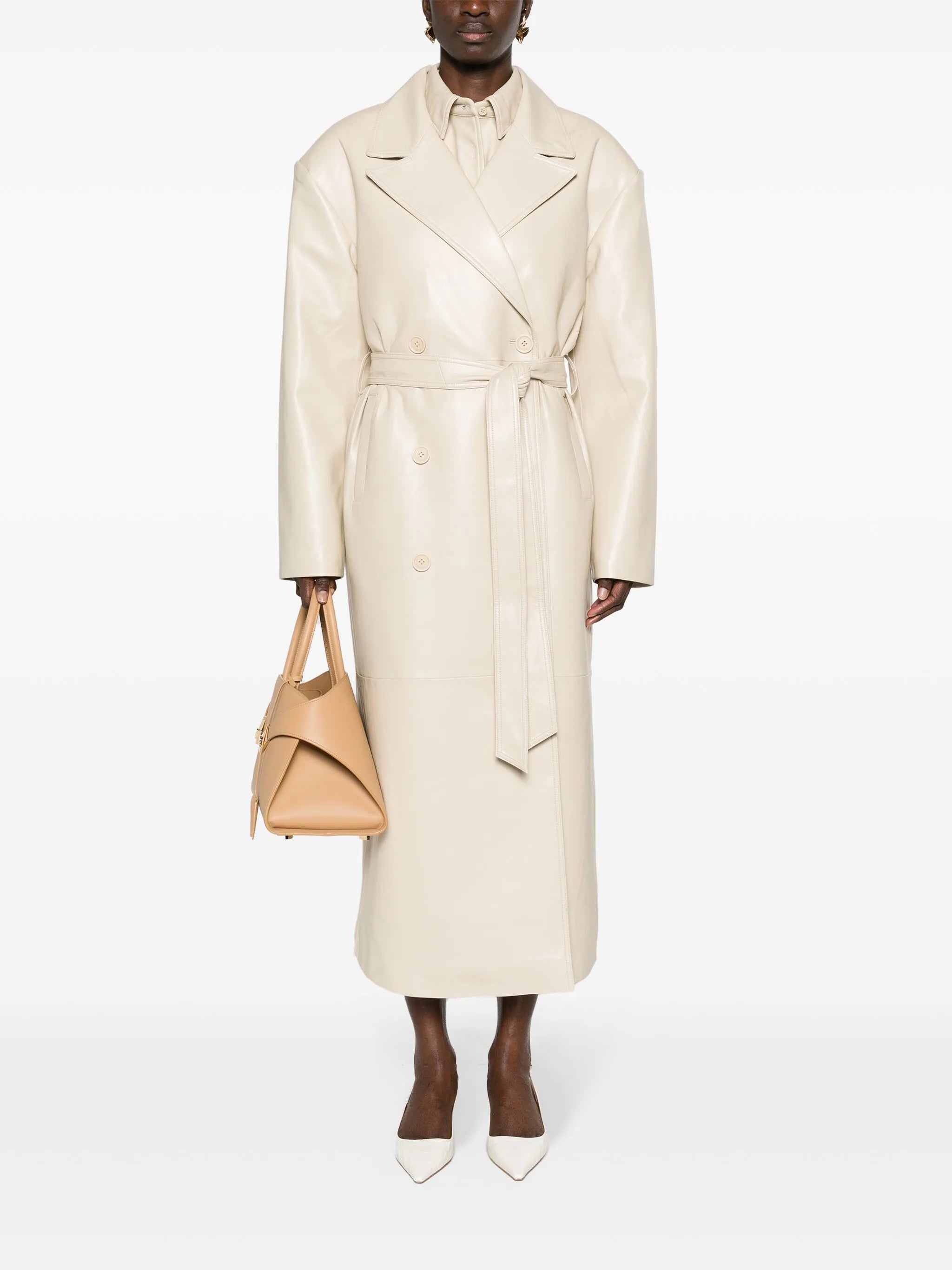 Tina double-breasted trench coat