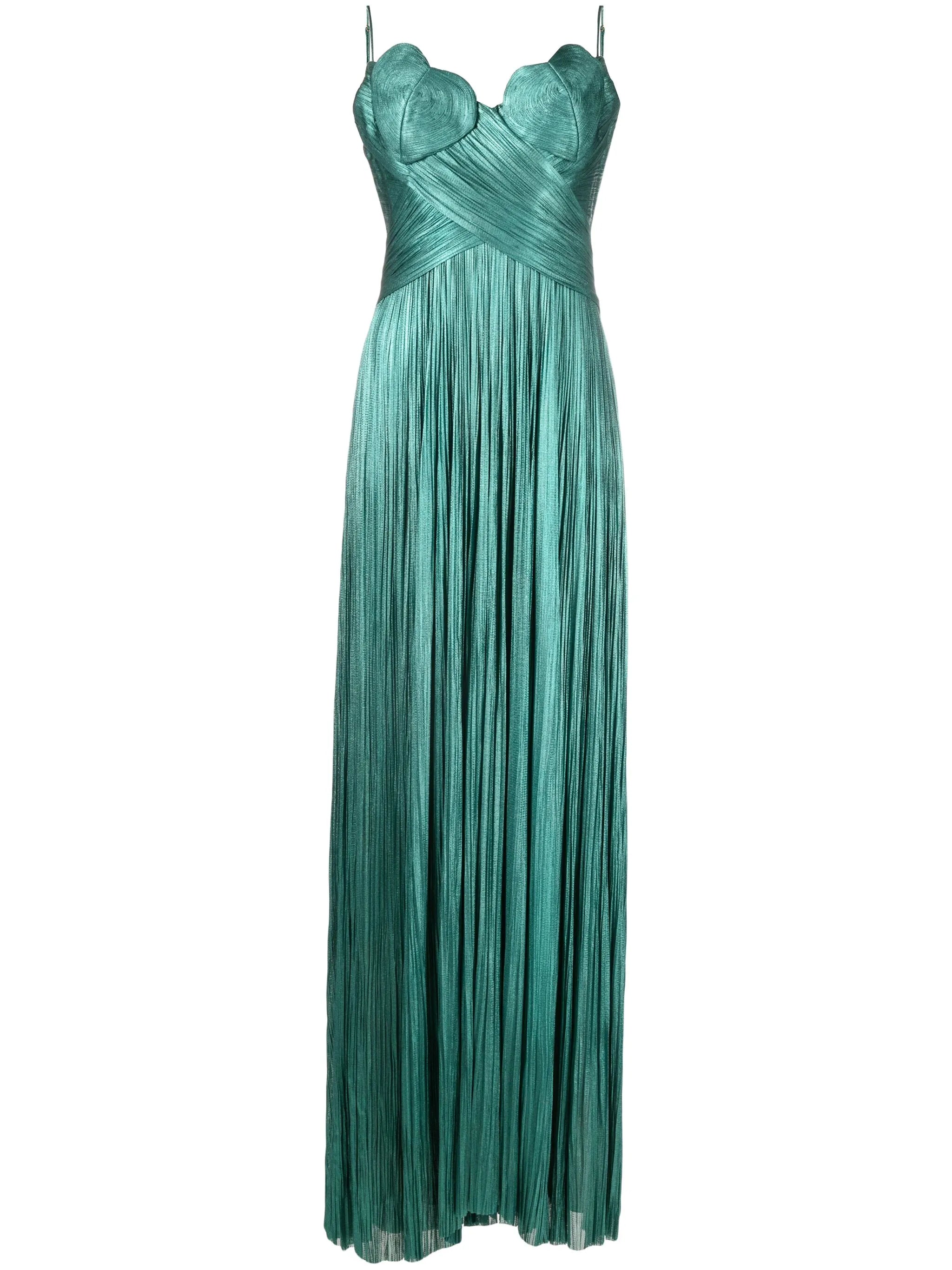 Rovena pleated gown