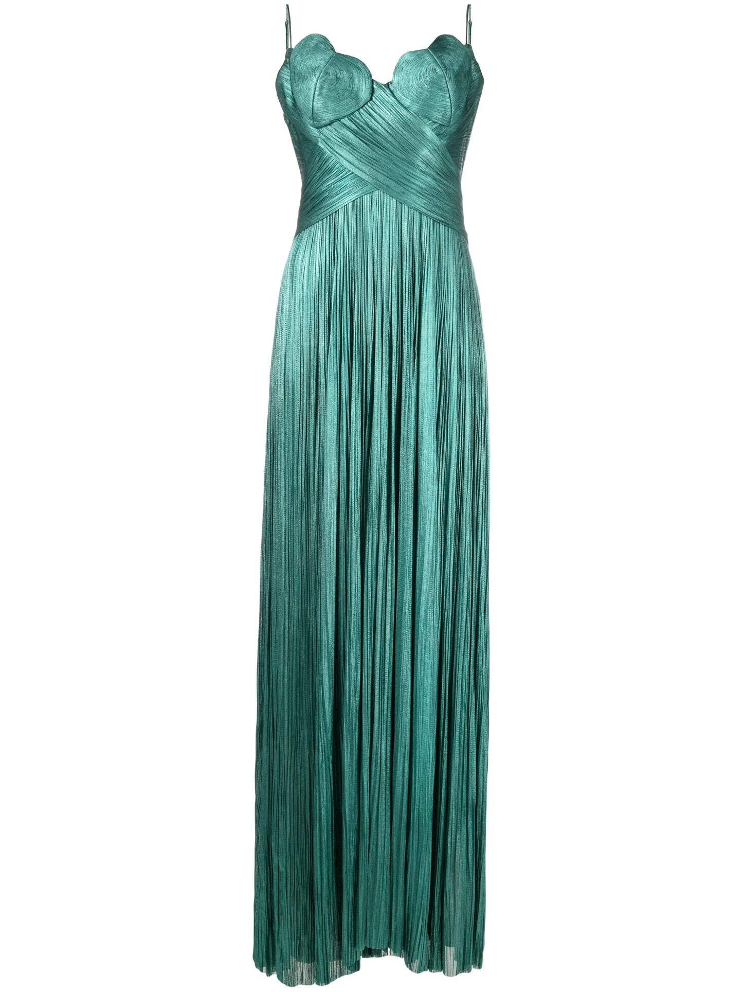 Rovena pleated gown