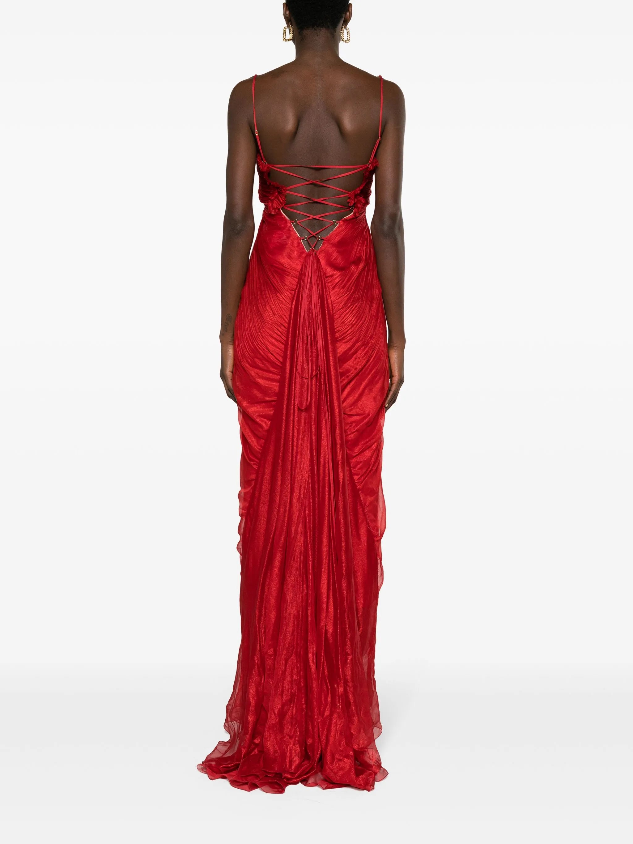 Victoria silk maxi dress