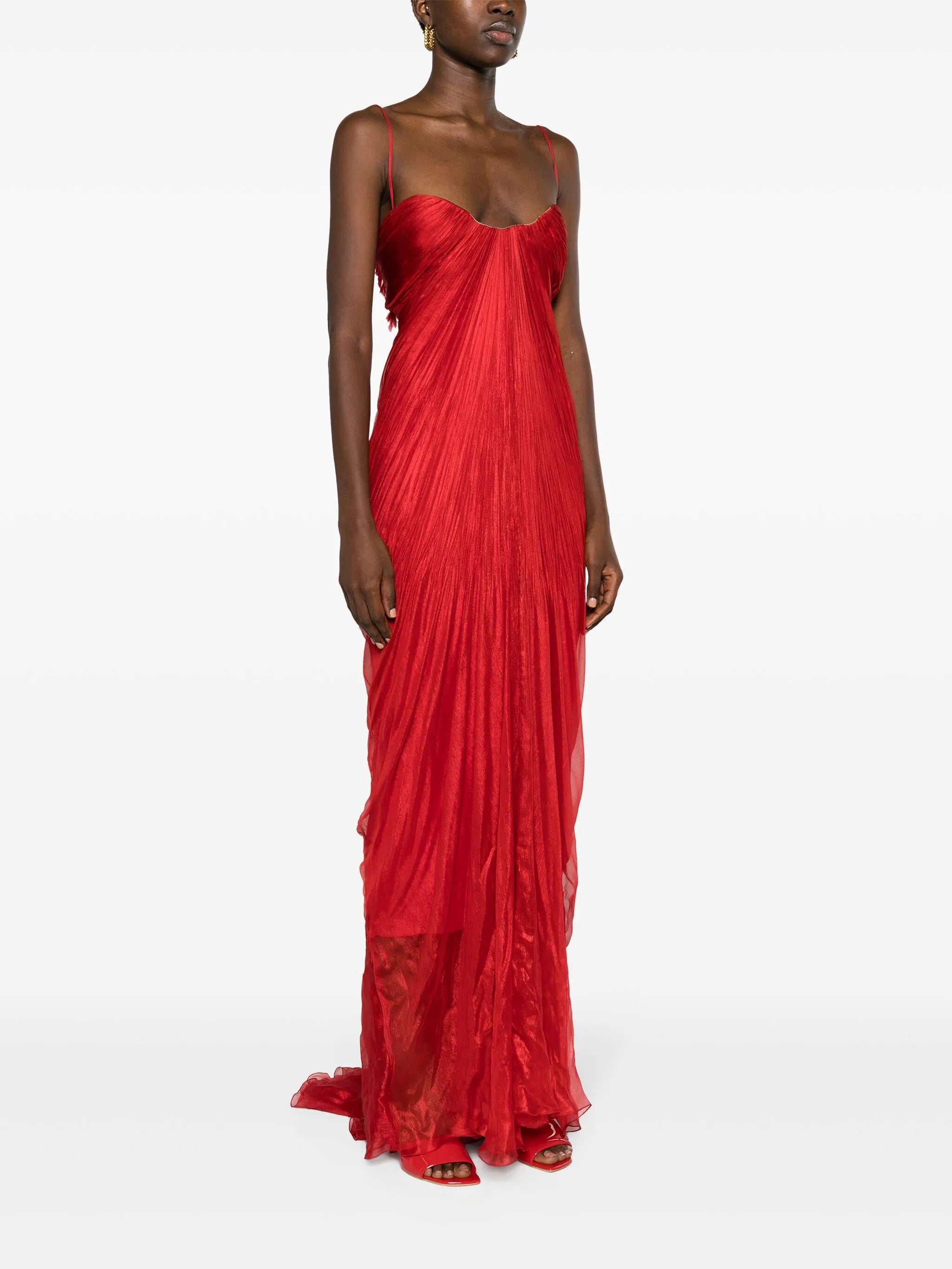 Victoria silk maxi dress