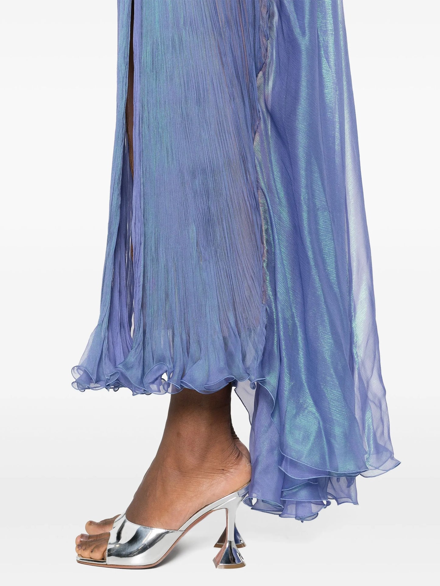 Regina plissé silk gown