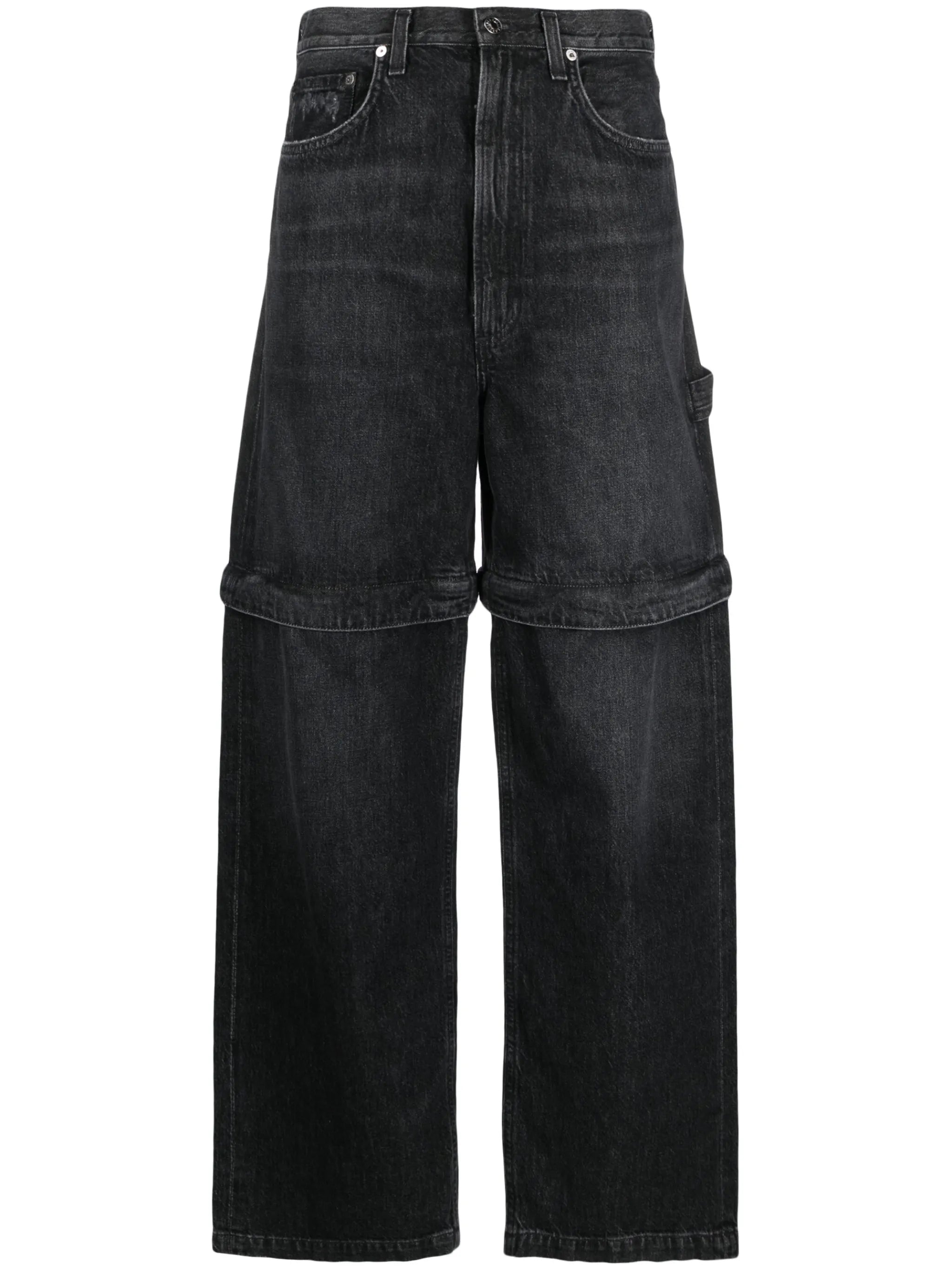 Risha convertible straight-leg jeans