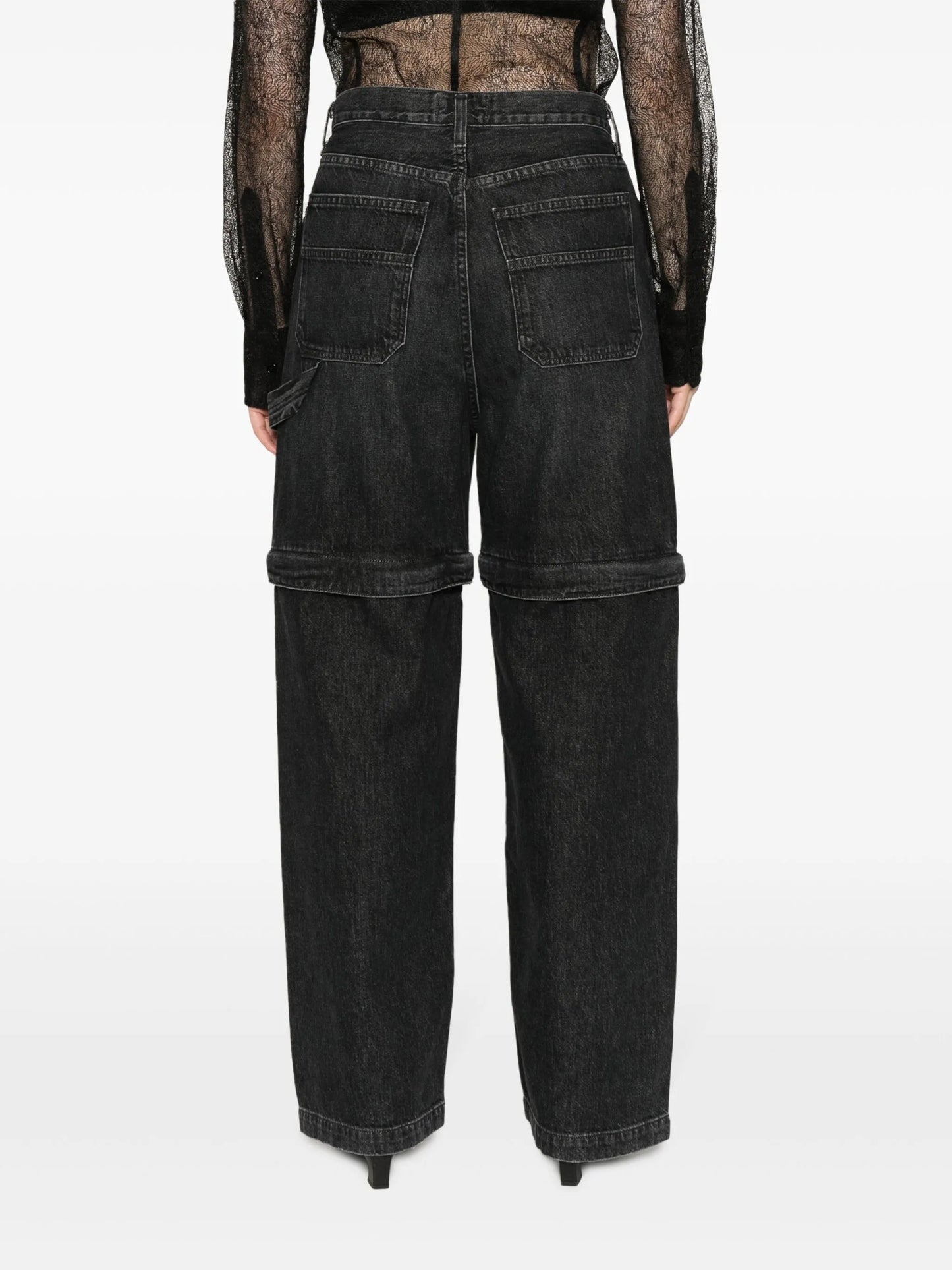 Risha convertible straight-leg jeans