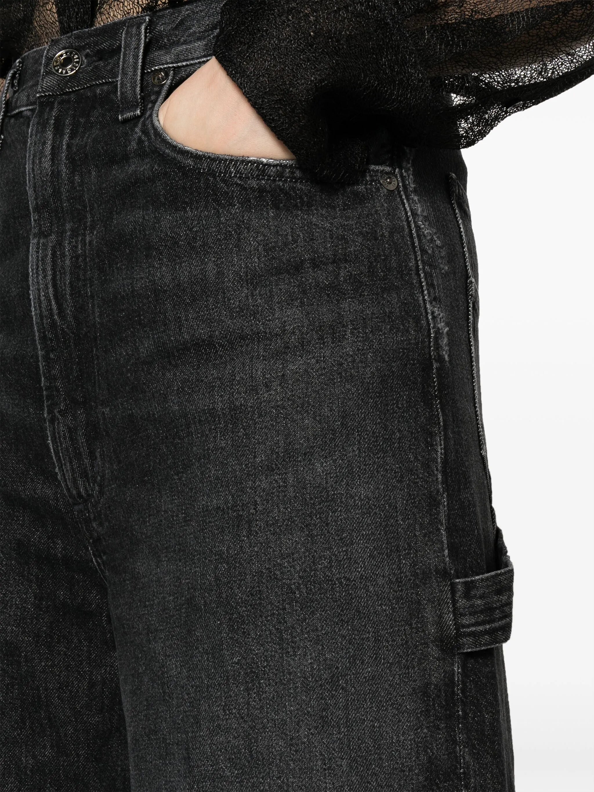 Risha convertible straight-leg jeans