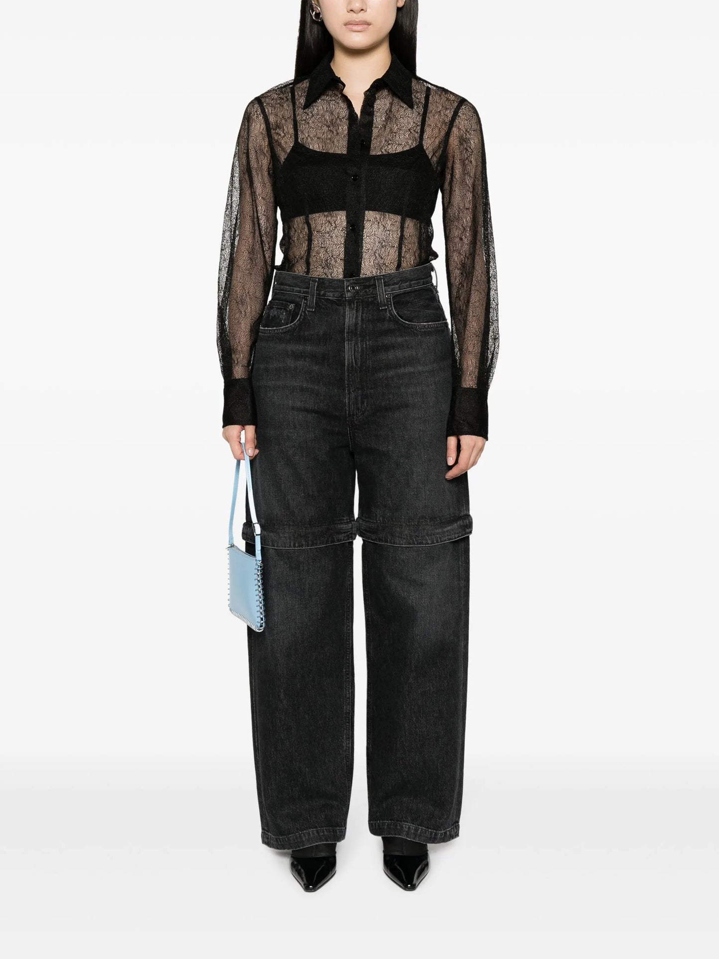 Risha convertible straight-leg jeans