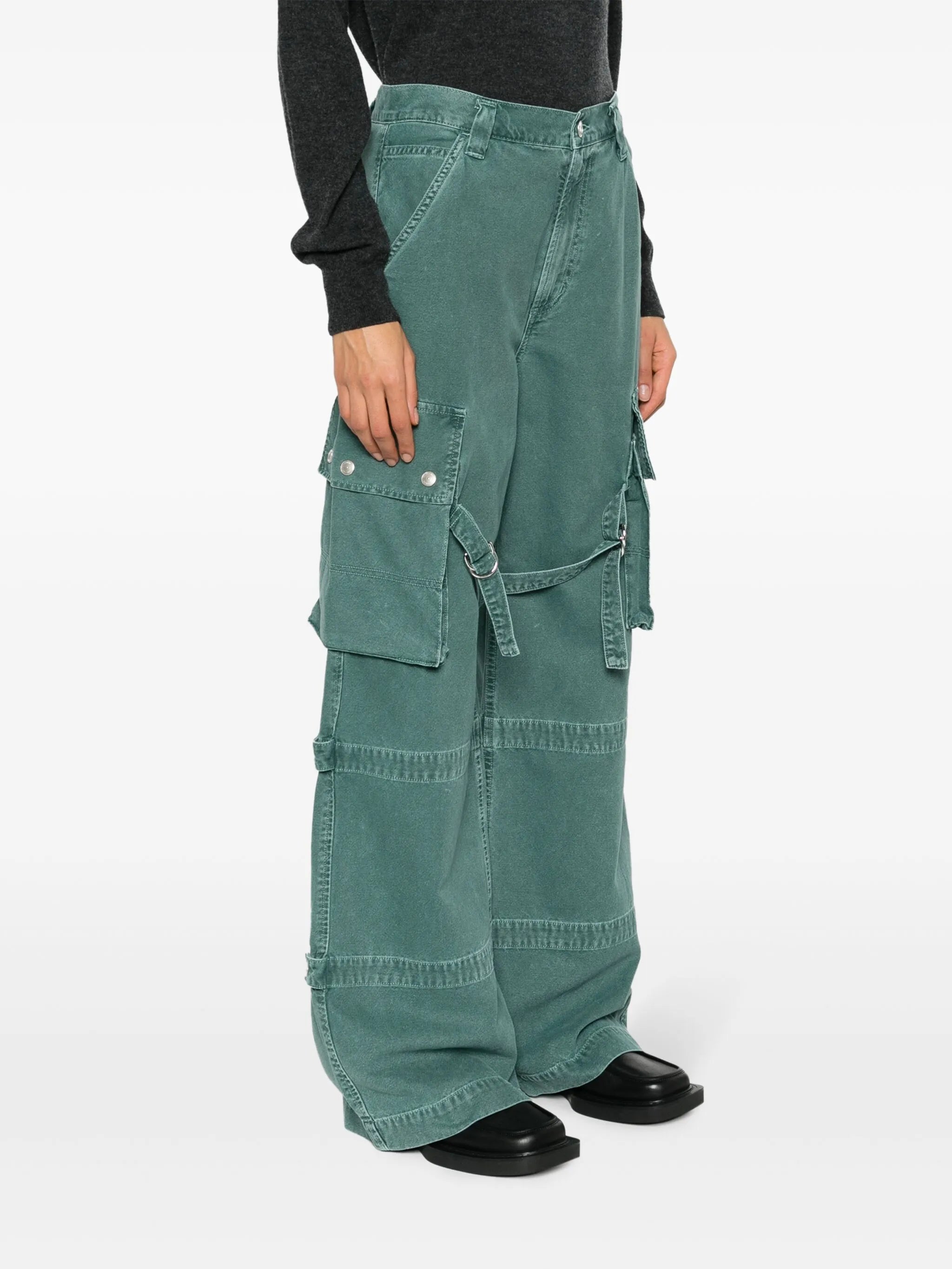 Vivian wide-leg cargo jeans
