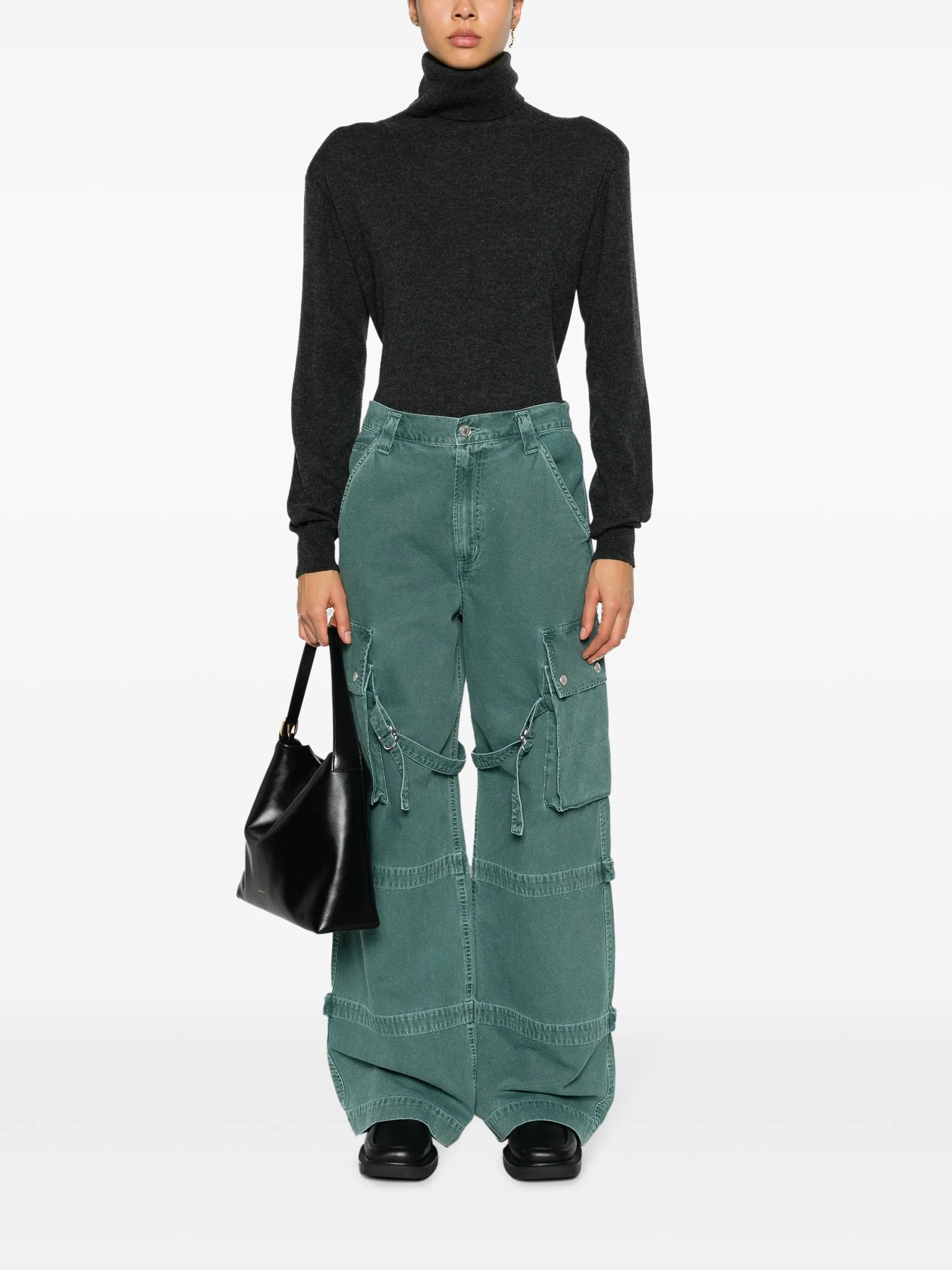 Vivian wide-leg cargo jeans