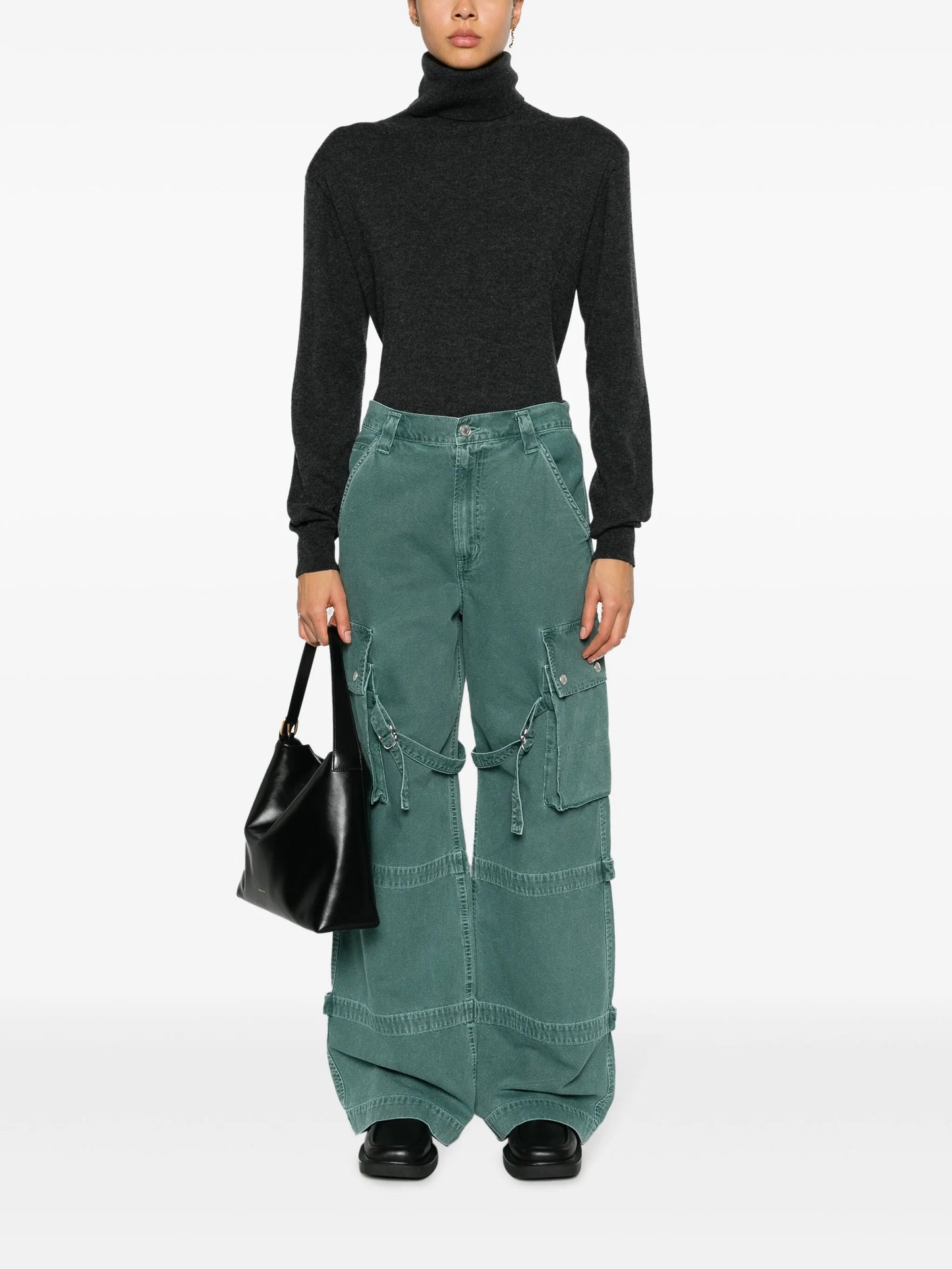 Vivian wide-leg cargo jeans