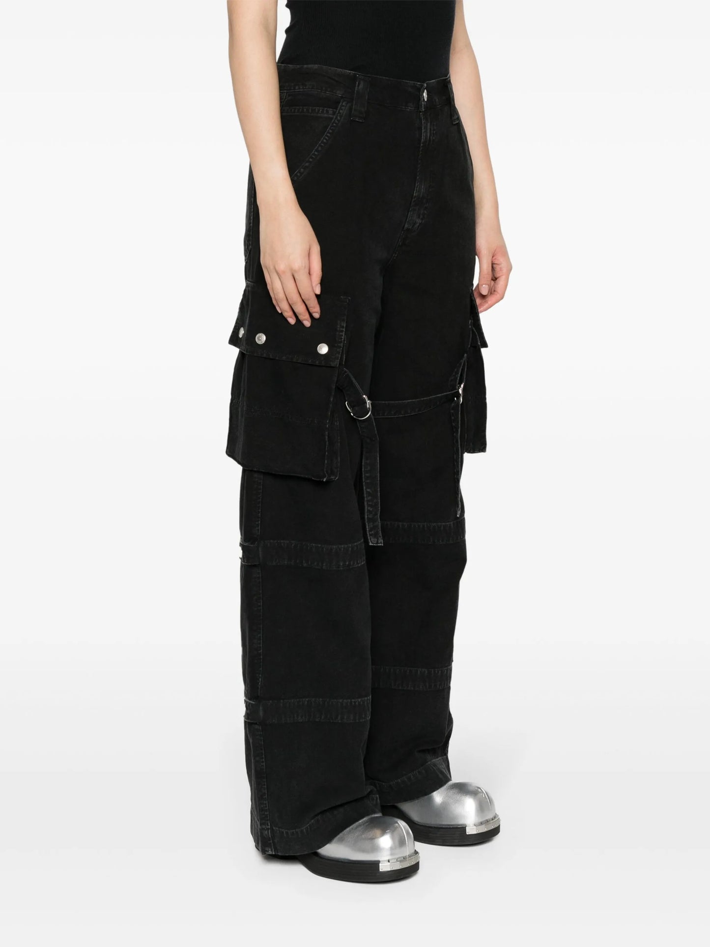 Vivian wide-leg cargo jeans