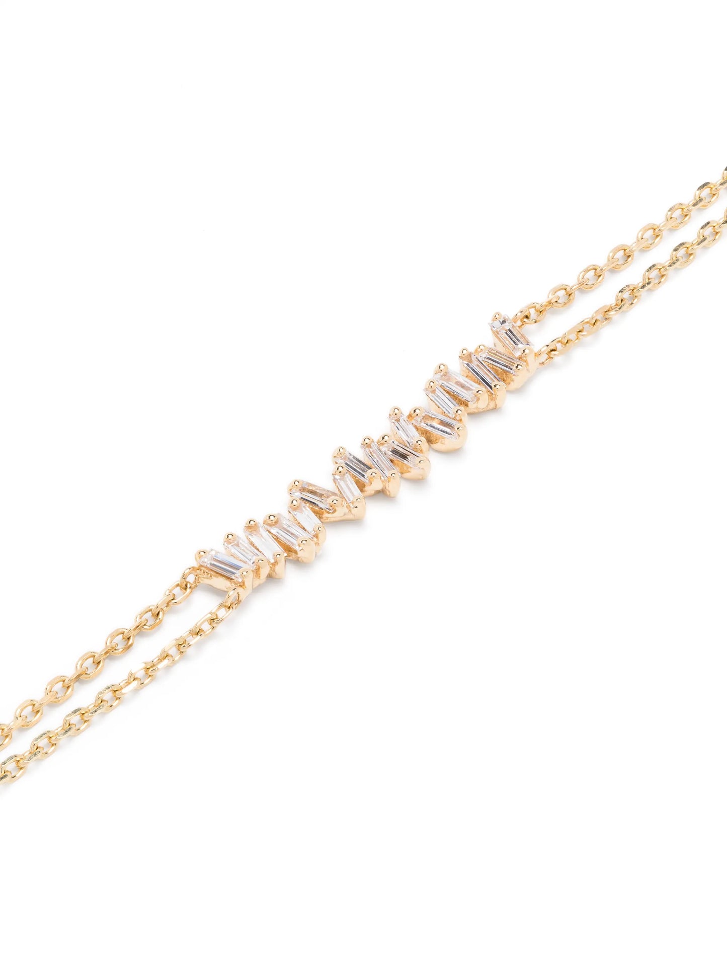 18kt yellow gold diamond bar bracelet