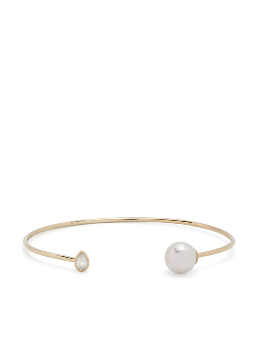 14kt yellow gold Sea Of Beauty pearl and diamond bracelet