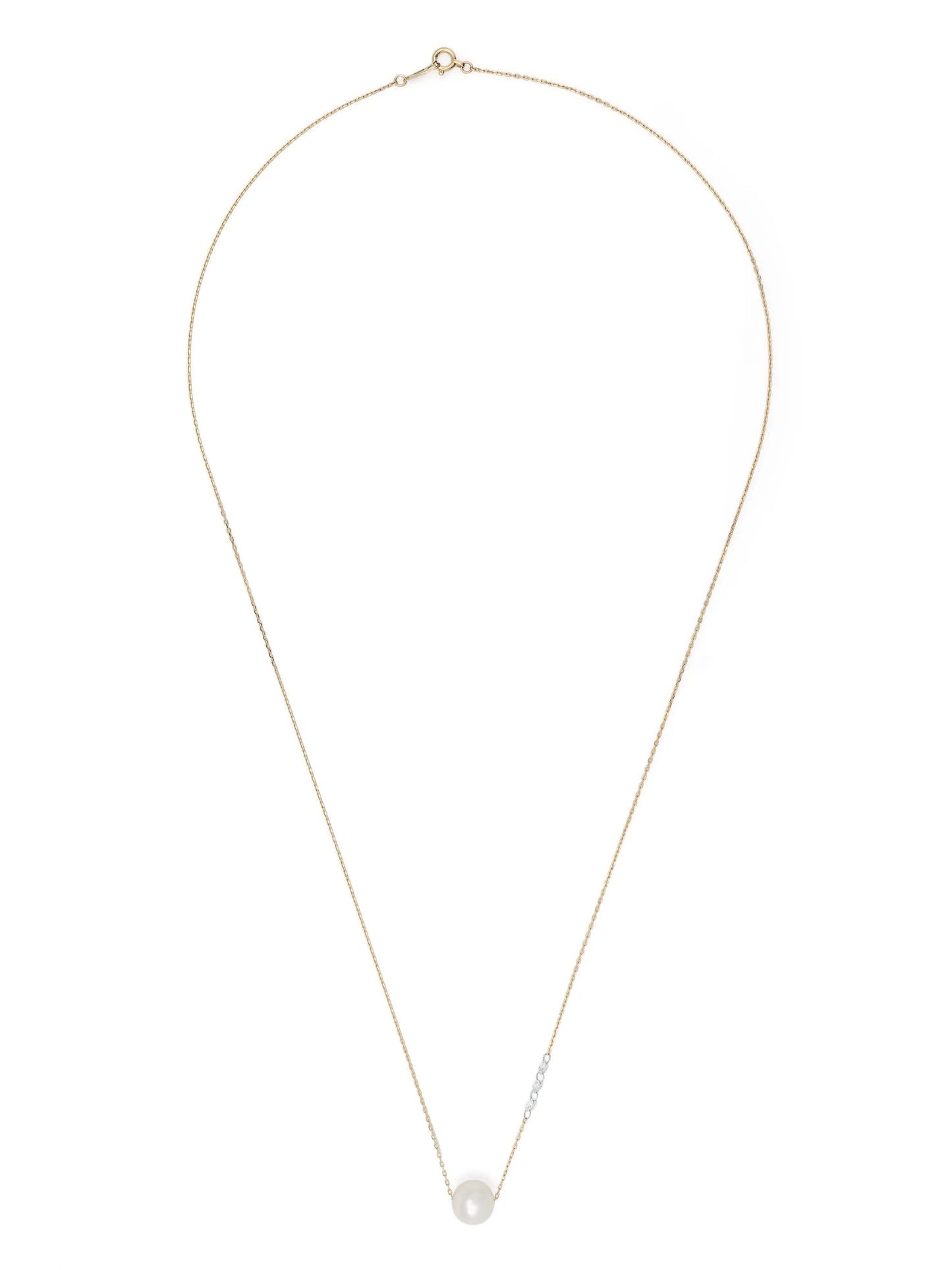 14kt yellow gold Sea Of Beauty pearl and diamond necklace