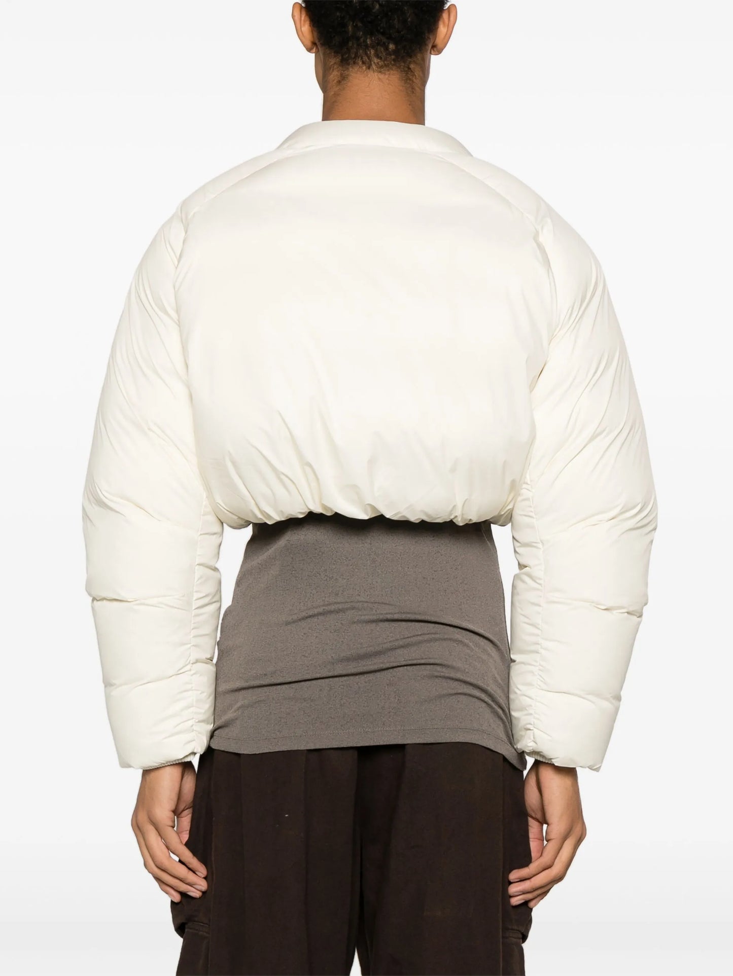 Pillow cropped down jacket