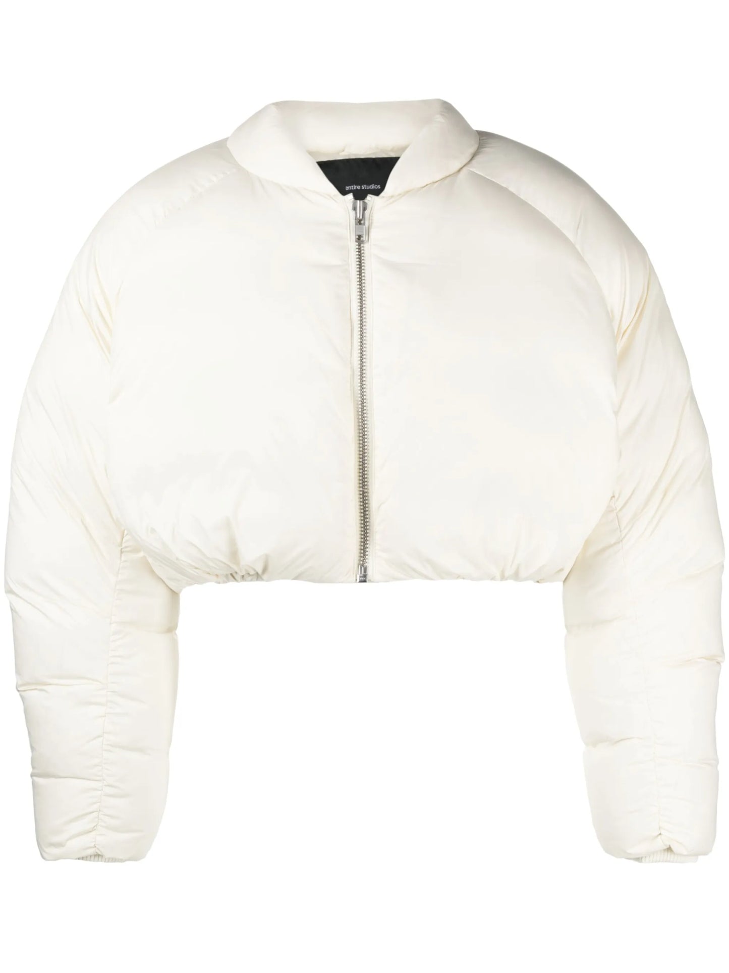 Pillow cropped down jacket