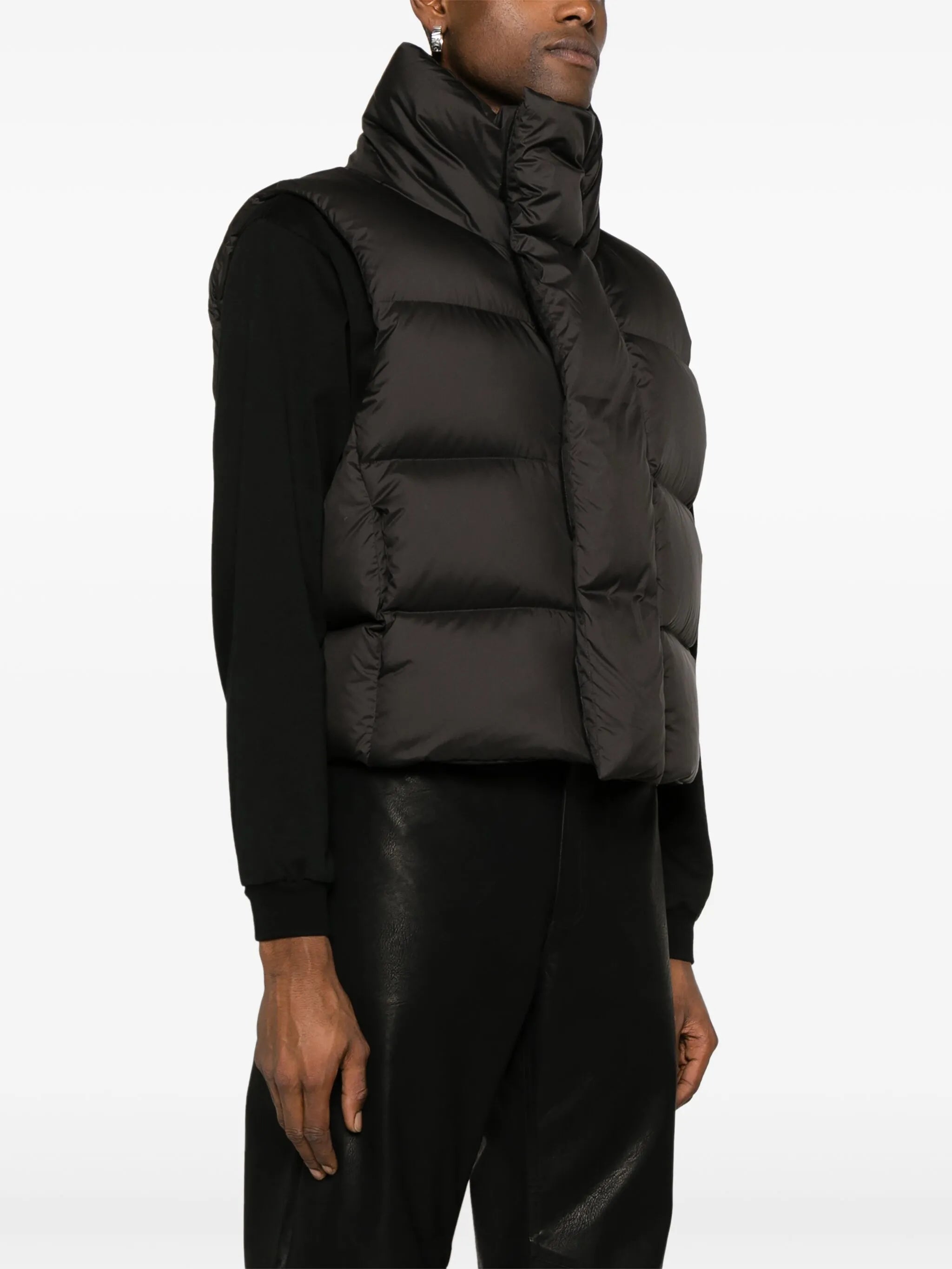 padded quilted down gilet
